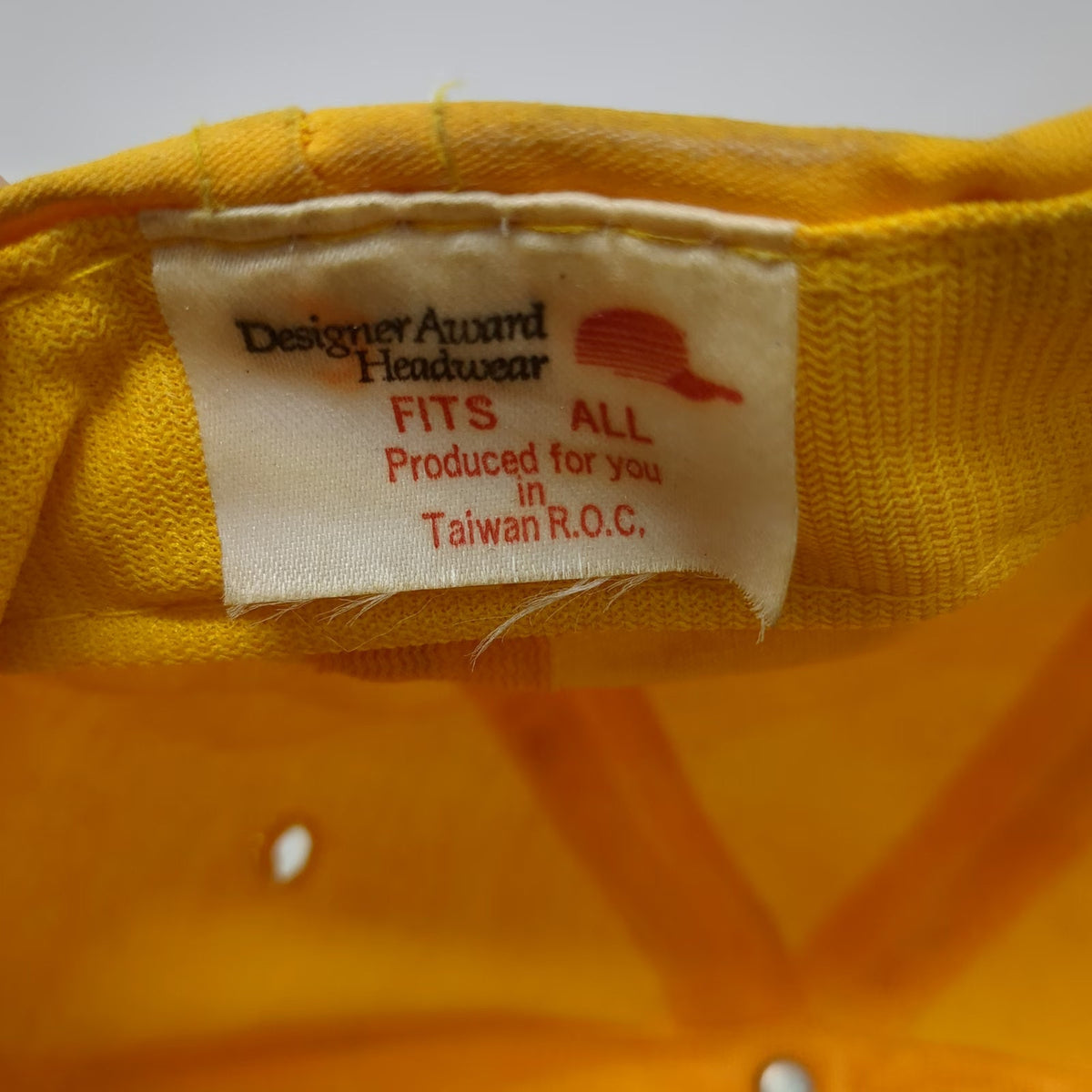 Designer Award Headwear Trucker Yellow Hat OS Rope Brim Ontario Tiger Vintage
