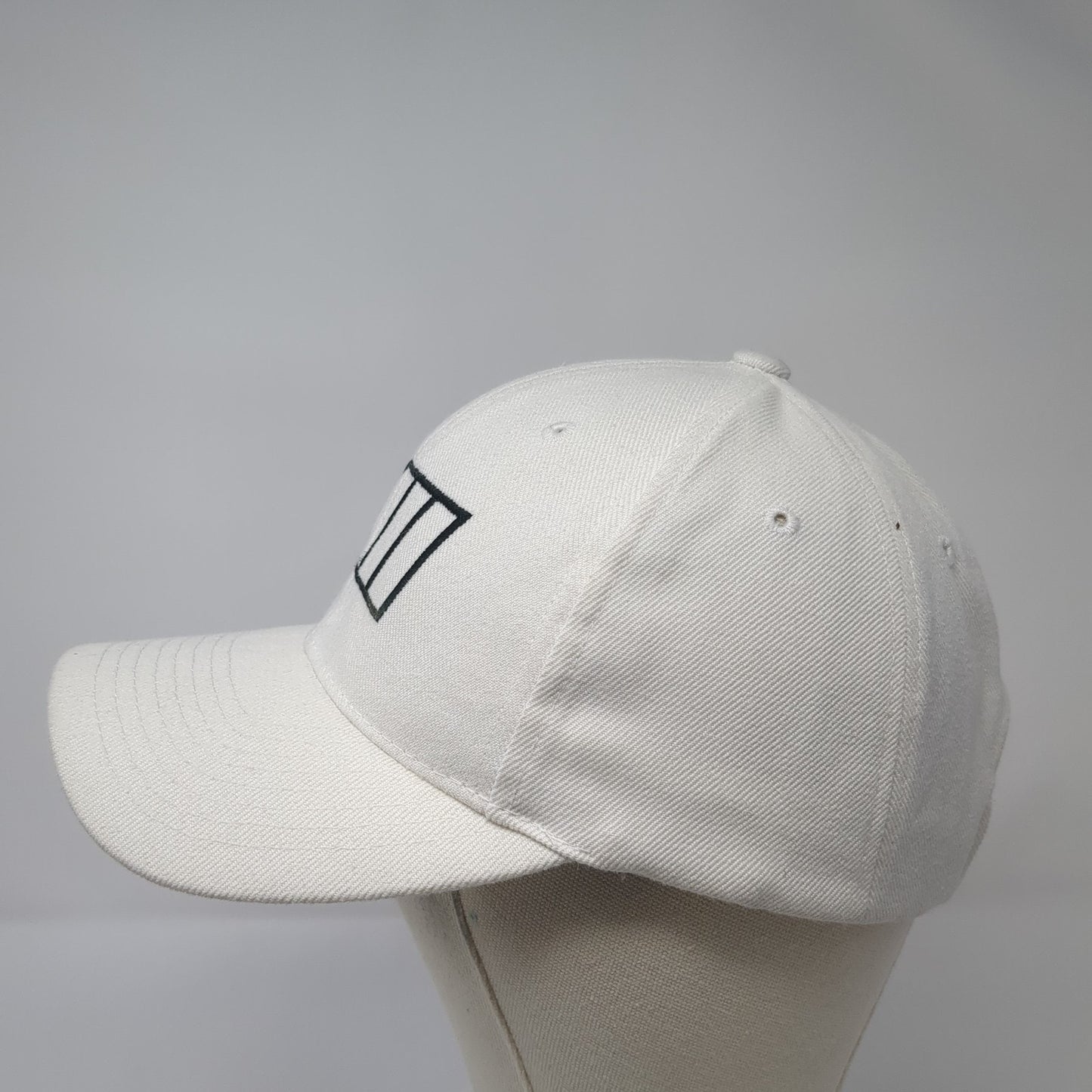 Sluggers Only Strapback Baseball Cap White One Size Adjustable Embroidered