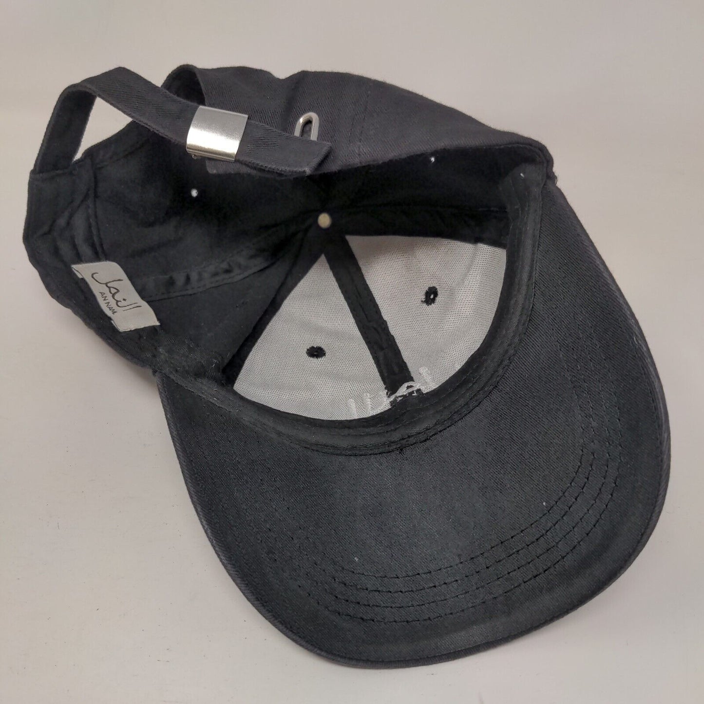 An Naml Arabic Slideback Hat Black One Size Embroidered Solid 6 Panel