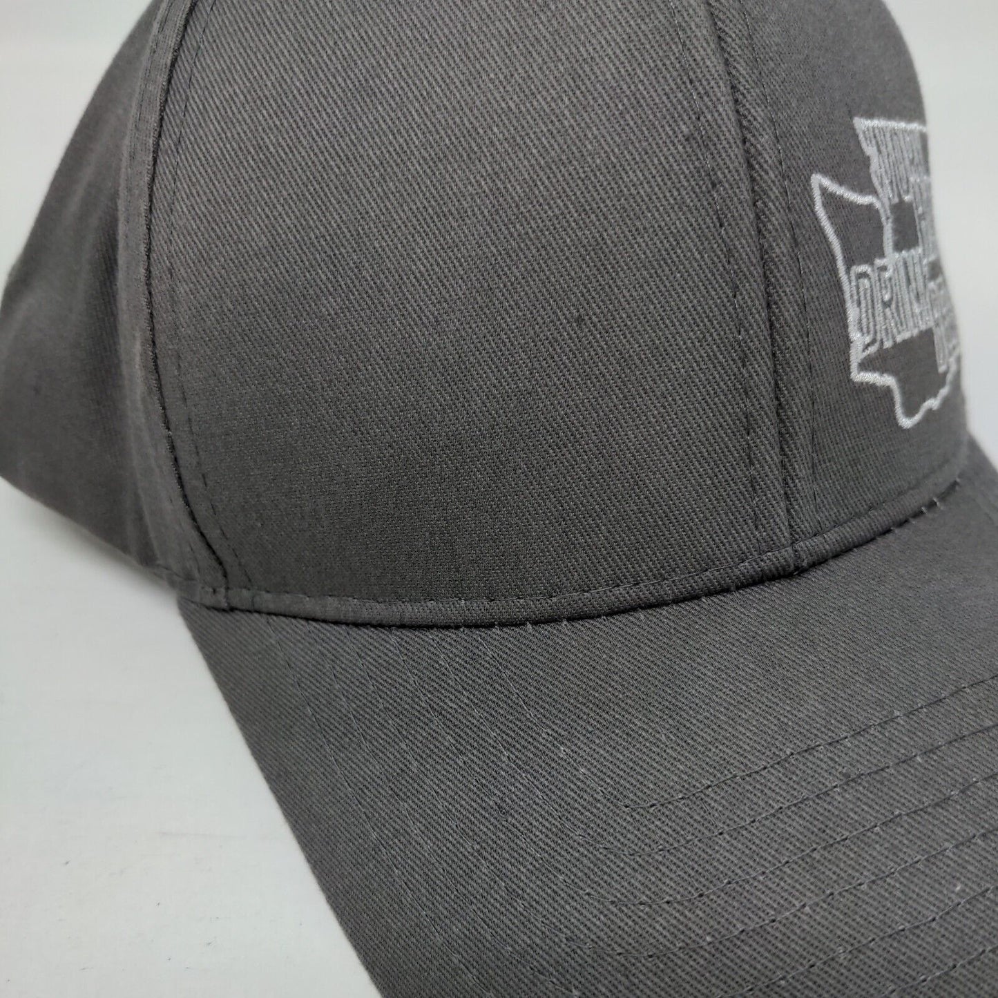 Work Hard Drink Beer Snapback Hat Gray One Size Adjustable Embroidered Brewery