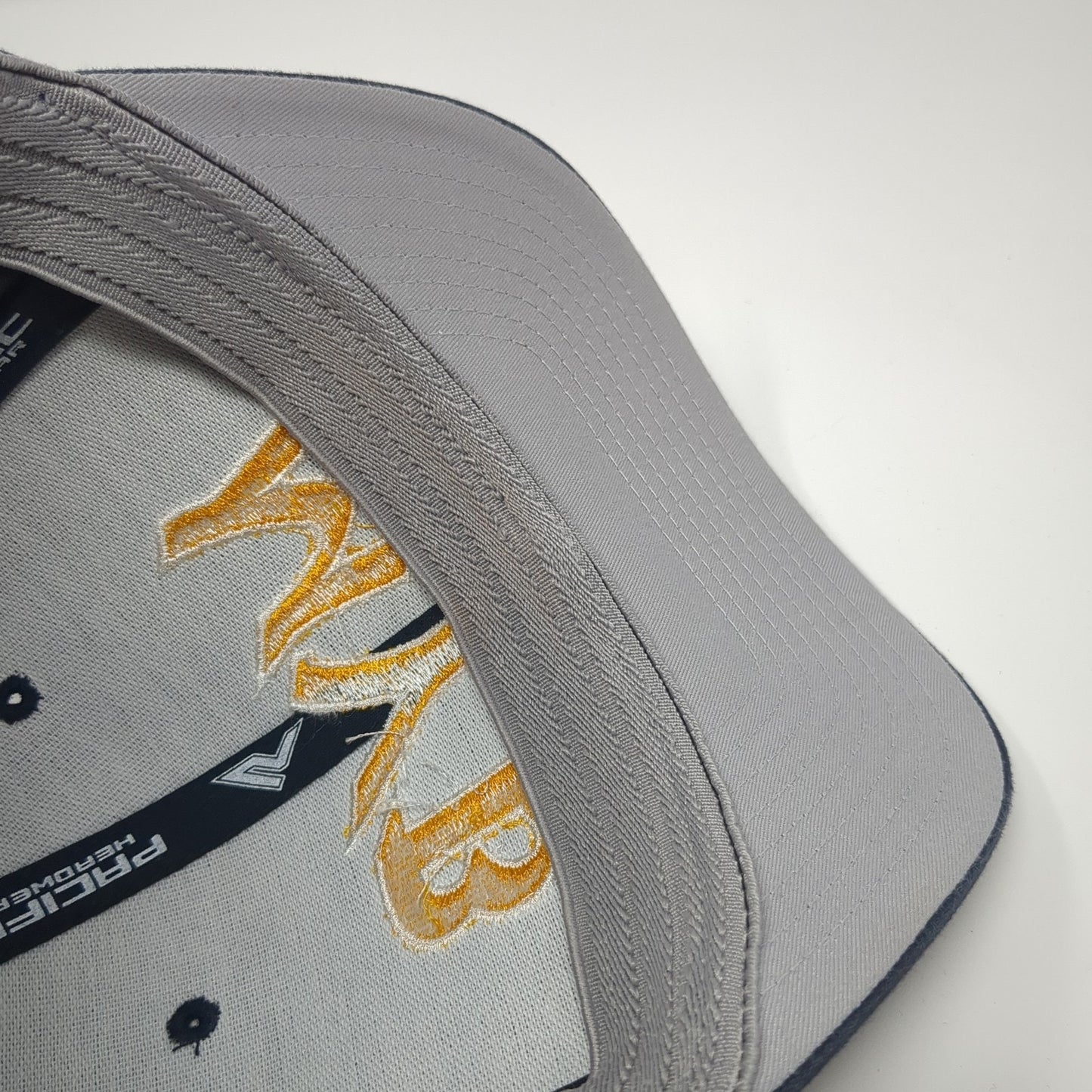 MYB Fitted Hat Blue 8 Embroidered Letters Flexfit Pacific Headwear