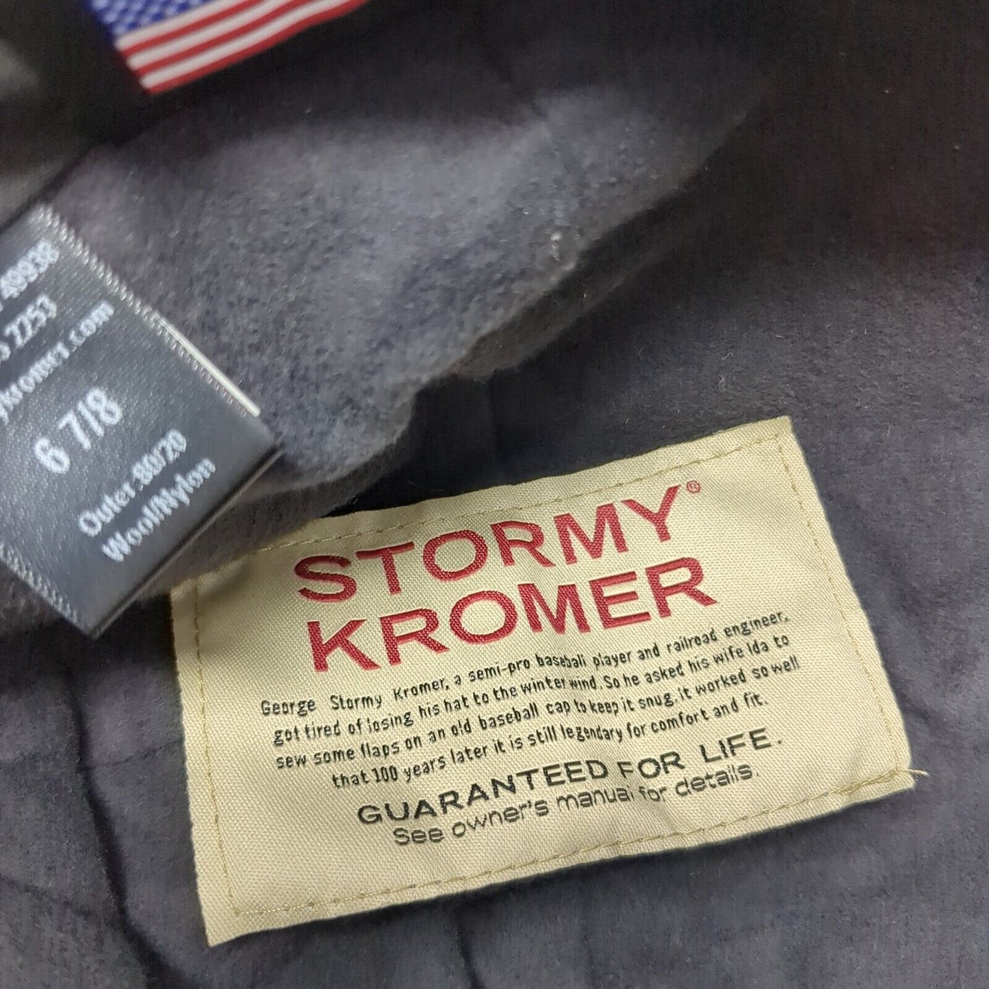 Stormy Kromer Fitted Hat Black 6 7/8 Flower The Petal Pusher Outdoor