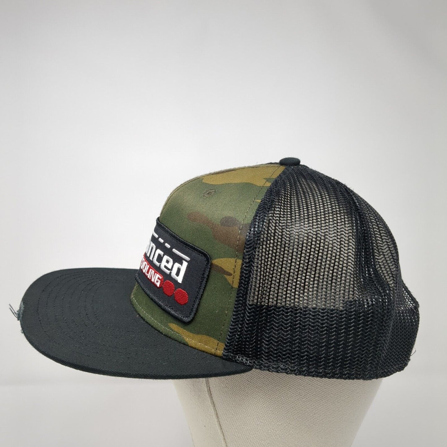 Advanced Heating & Cooling Trucker Hat Camo One Size Mesh Back Otto