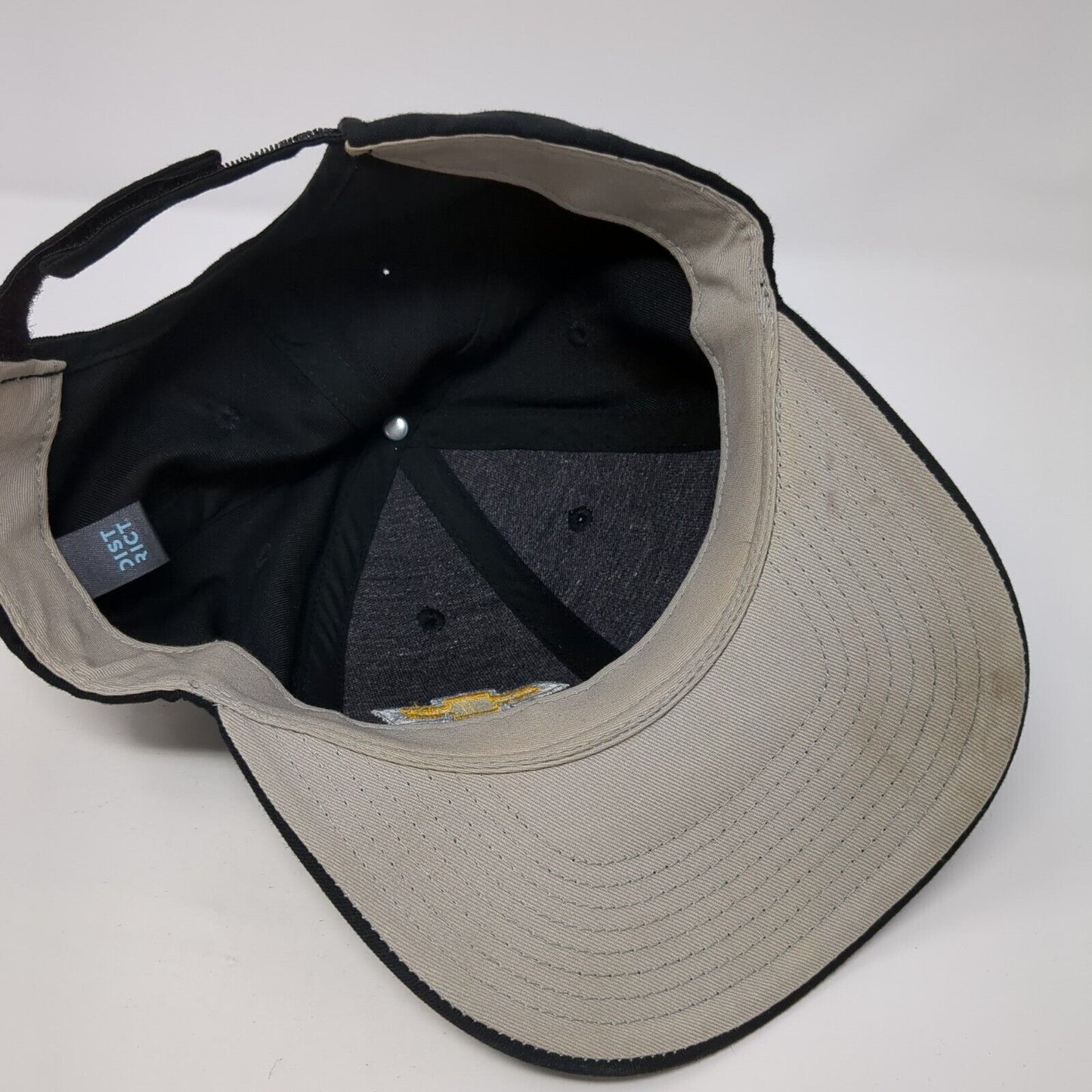 Chevrolet Racing Strapback Hat Black One Size Adjustable Embroidered District