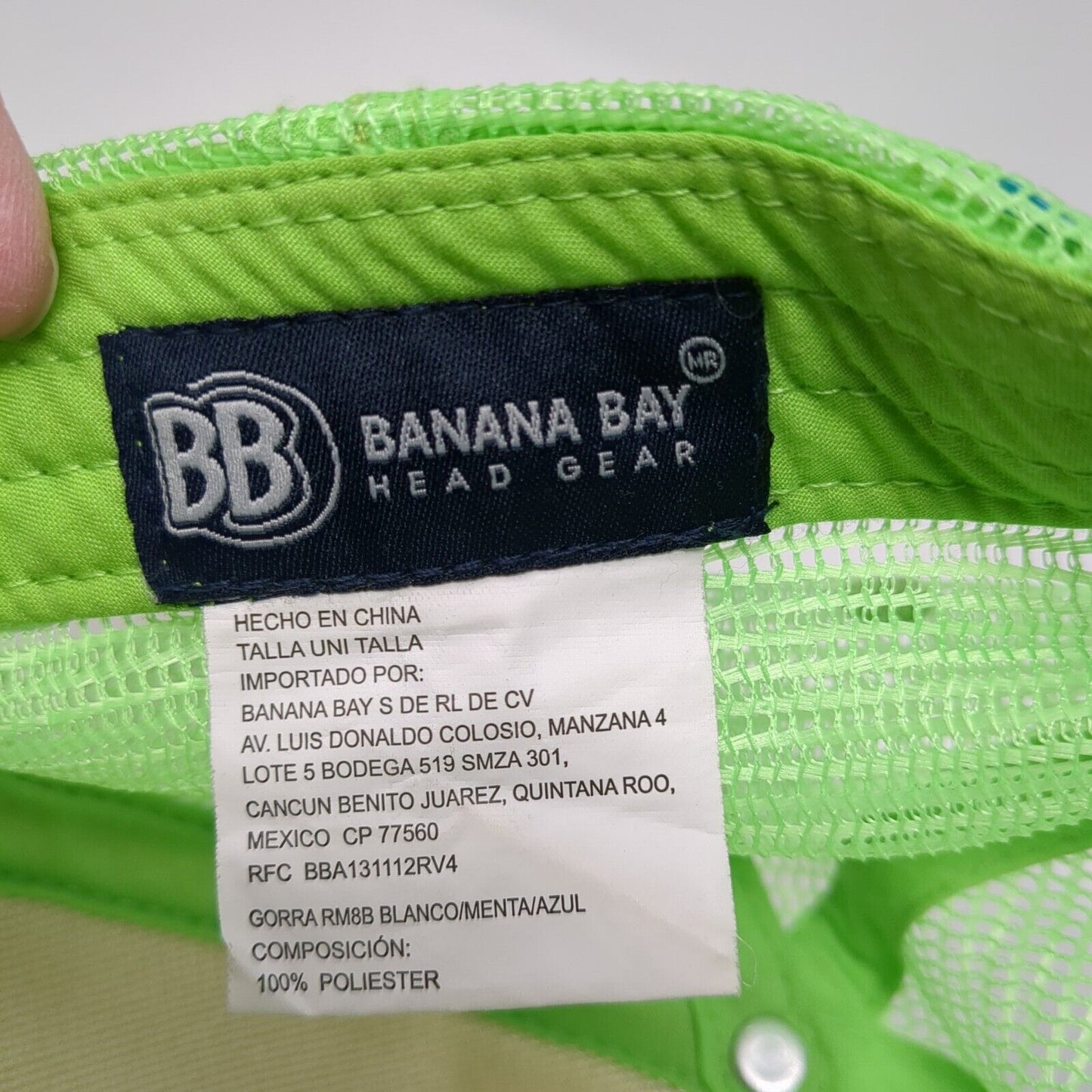 Riviera Maya Snapback Mesh Back Trucker Hat Multi One Size Adjustable