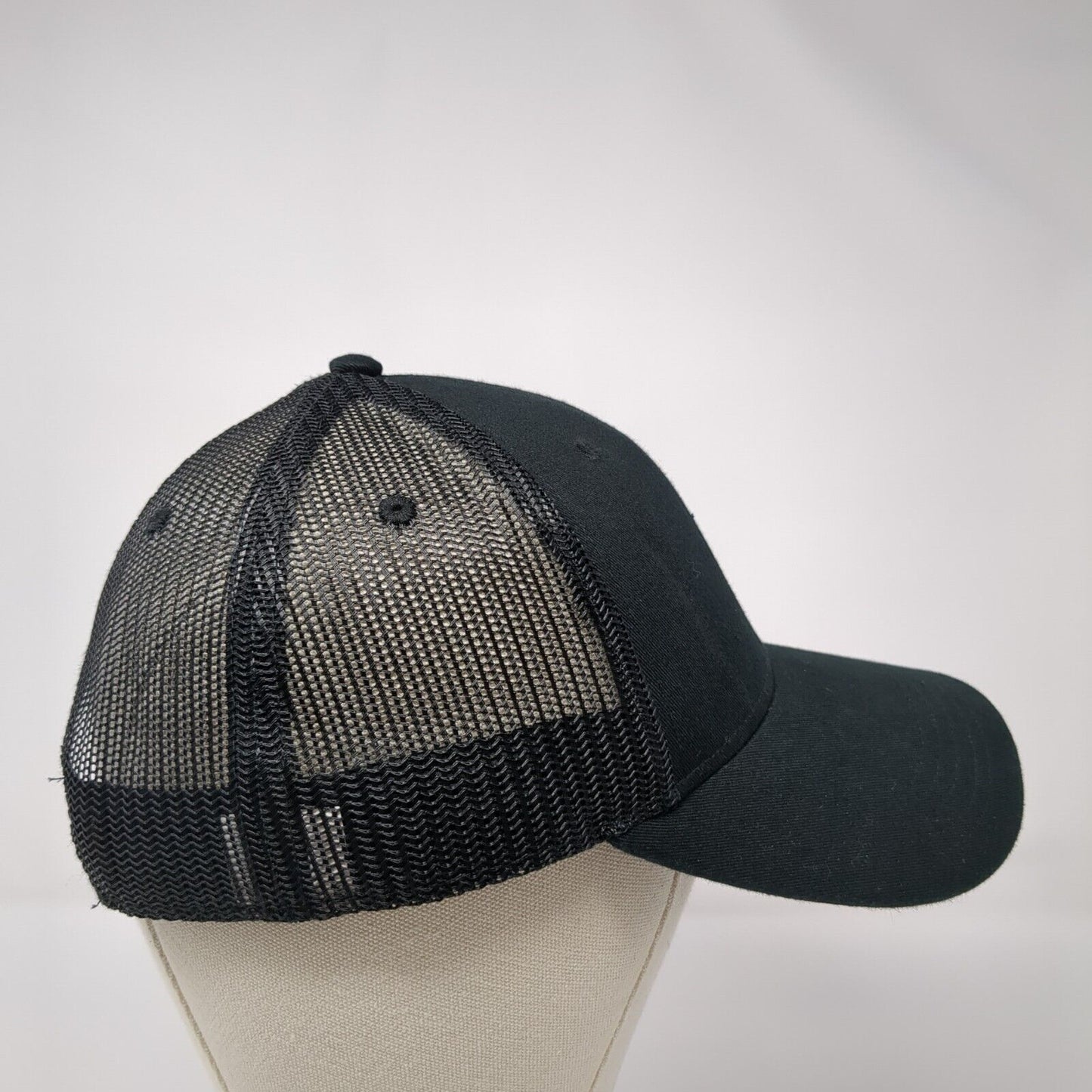 Arizona Patch Snapback Mesh Back Trucker Hat Black One Size Adjustable