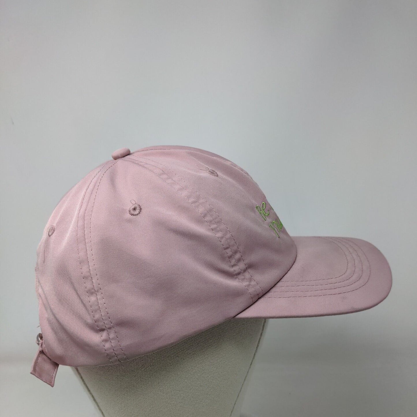 Be Kind To Your Mind Slideback Hat Pink One Size Embroidered 6 Panel
