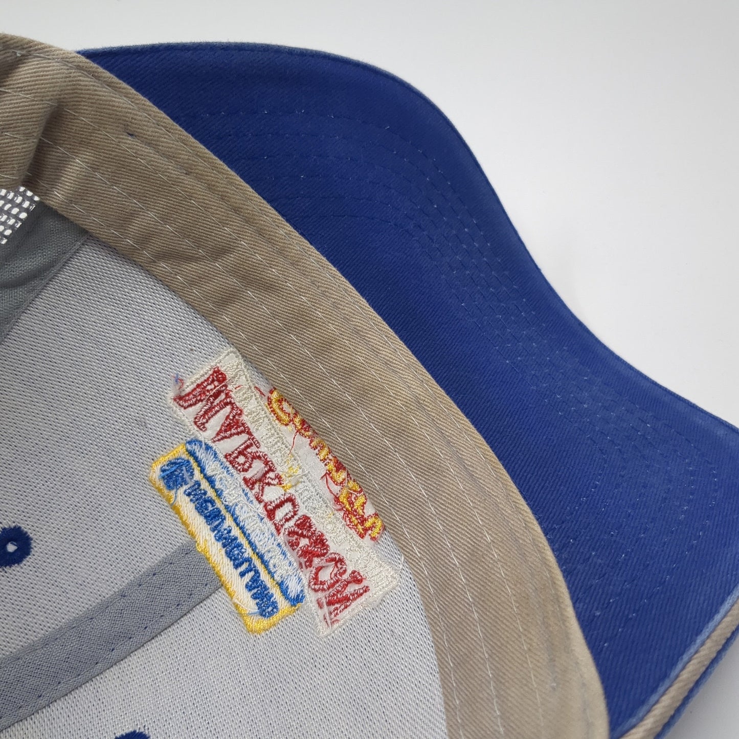 New Holland Agriculture Markusson Country Trucker Hat Blue OS Mesh Back MV3