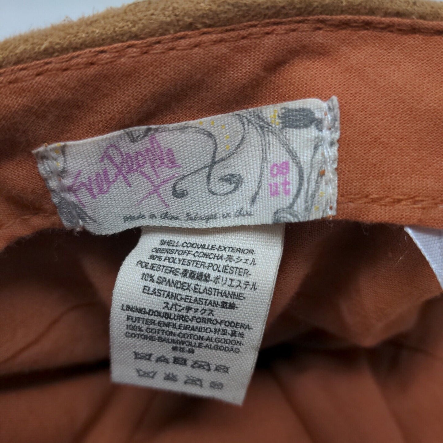 Free People Women's Slideback Hat Brown Size OS Blank Poly Spandex Blend