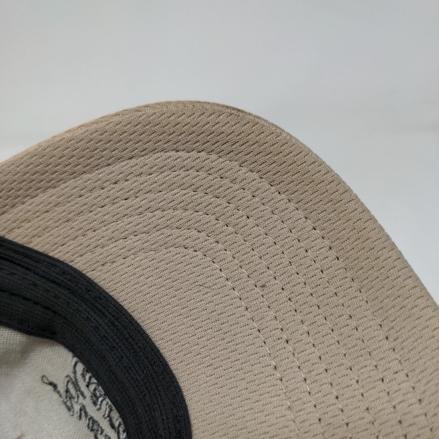 Busch Gardens Strapback Hat Tan One Size Adjustable Embroidered Headmost