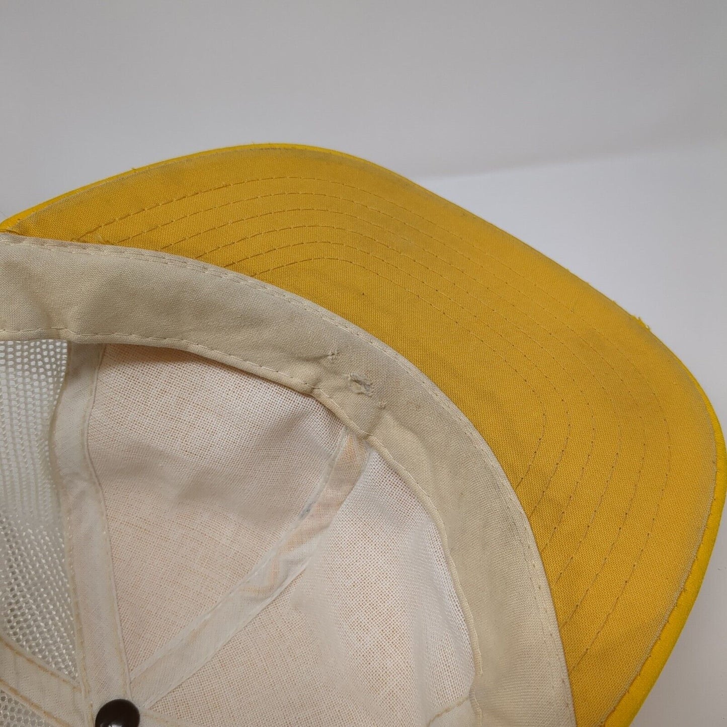 Unbranded Snapback Mesh Back Trucker Hat Yellow OSFA Colorblock