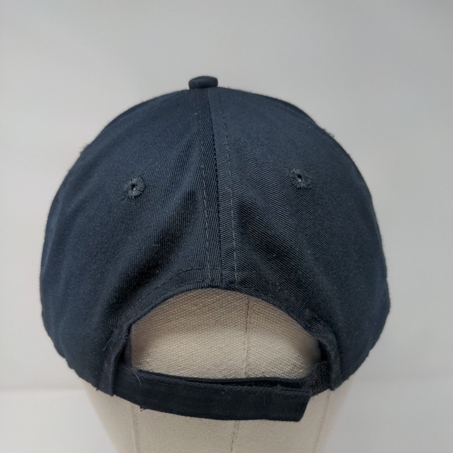 Adam's Meat Shop Strapback Hat Blue One Size Adjustable 6 Panel Port Authority