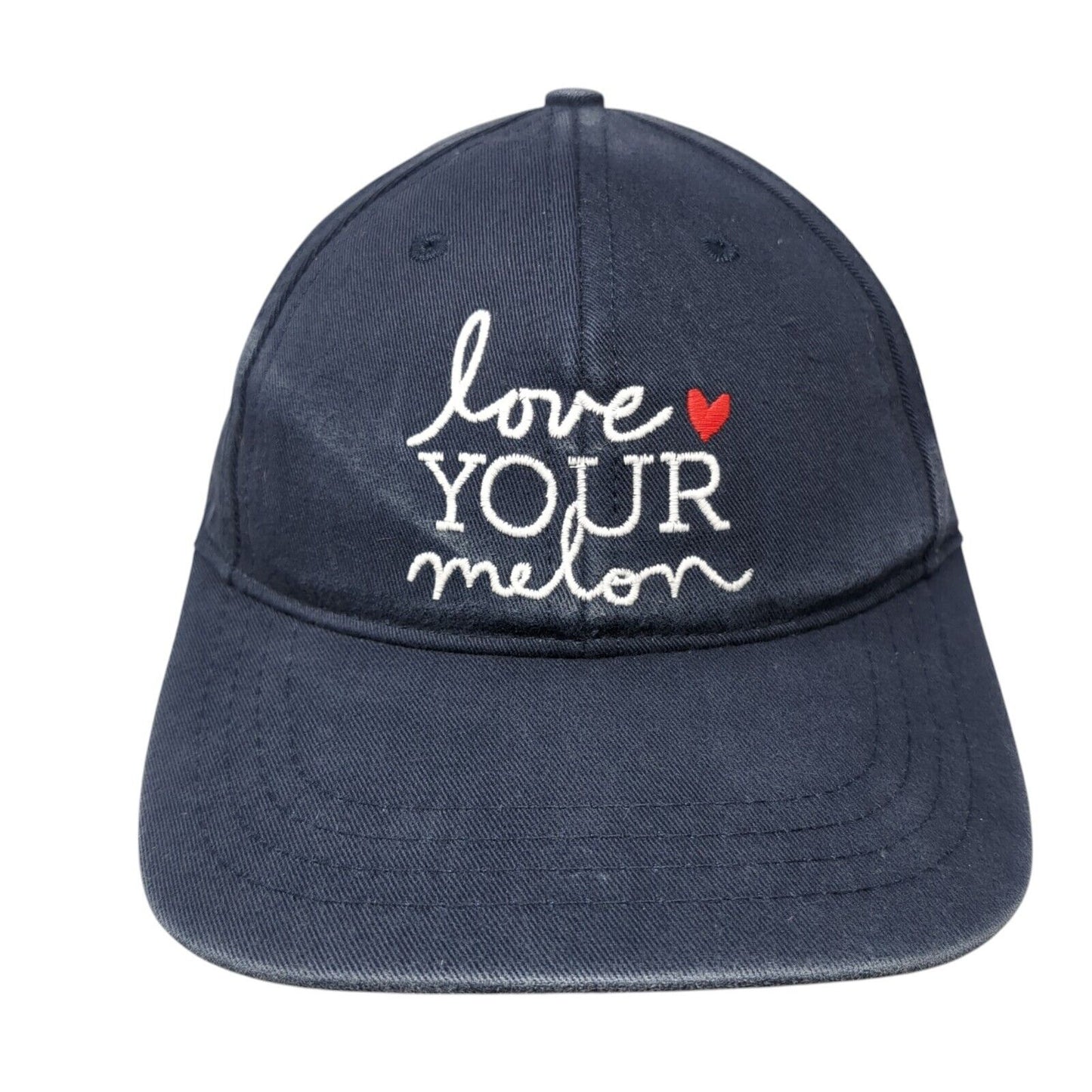 Love Your Melon Slideback Hat Blue One Size Adjustable Embroidered