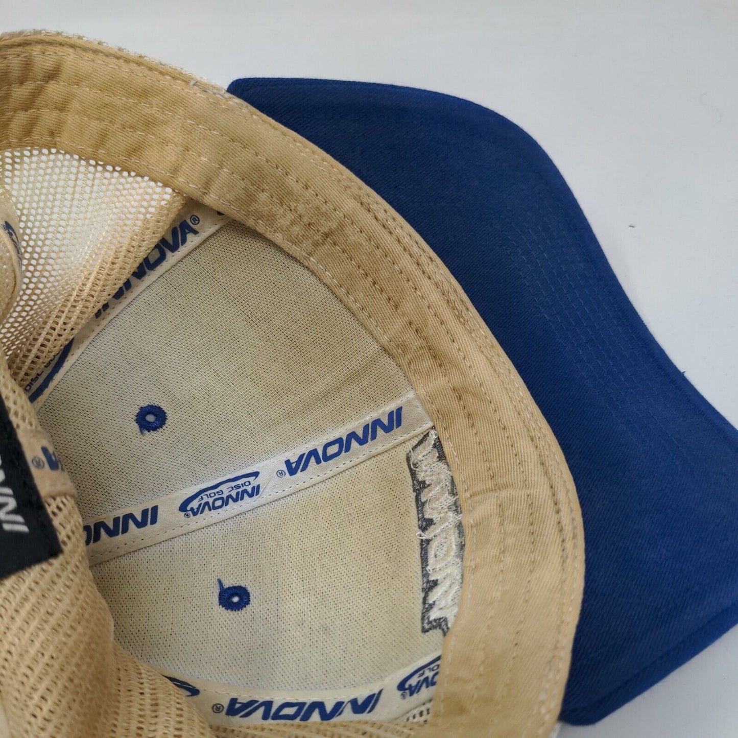 Innova Disc Golf Snapback Trucker Hat Blue One Size Adjustable Mesh Back