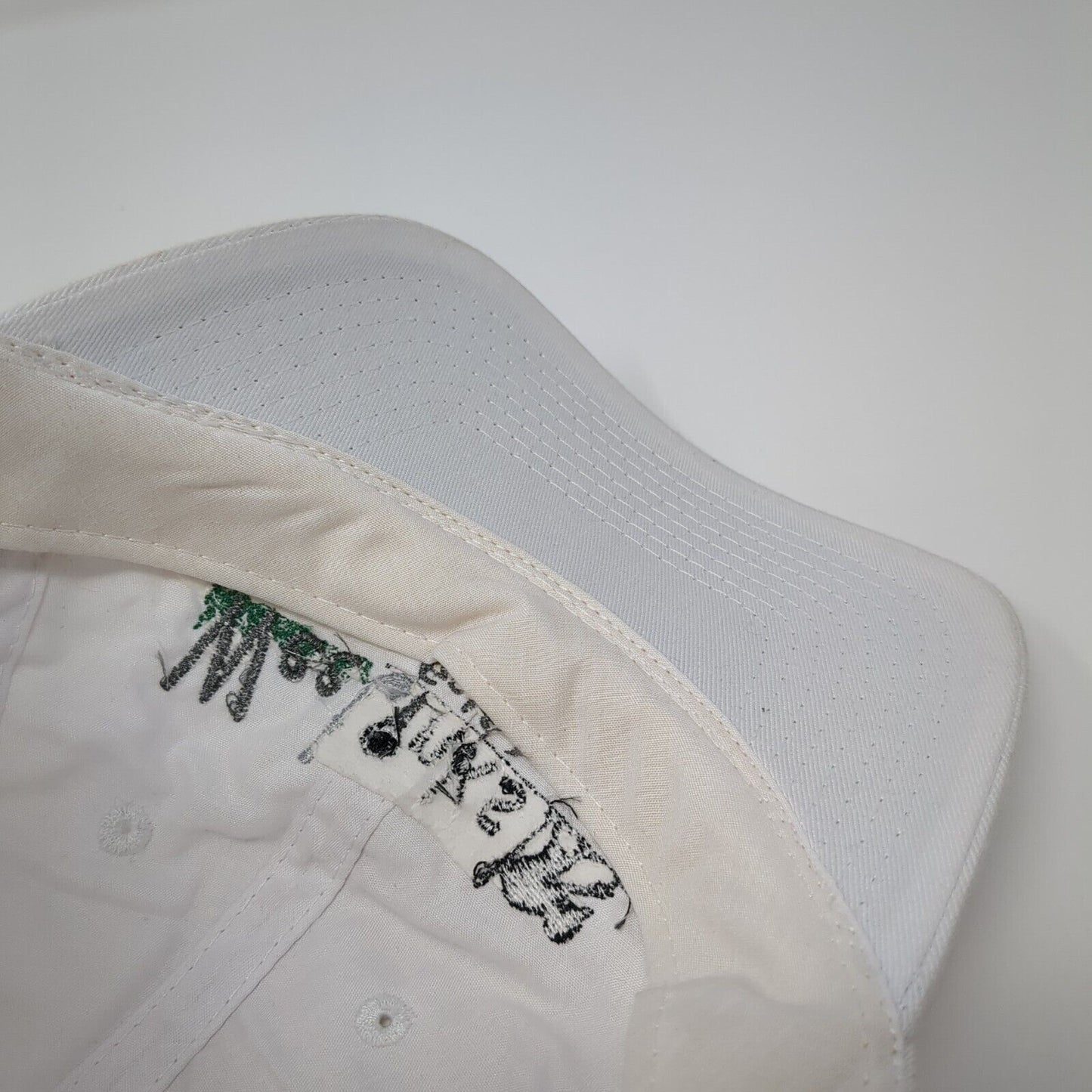 Wee Links Golf League Strapback Hat White One Size Adjustable 6 Panel