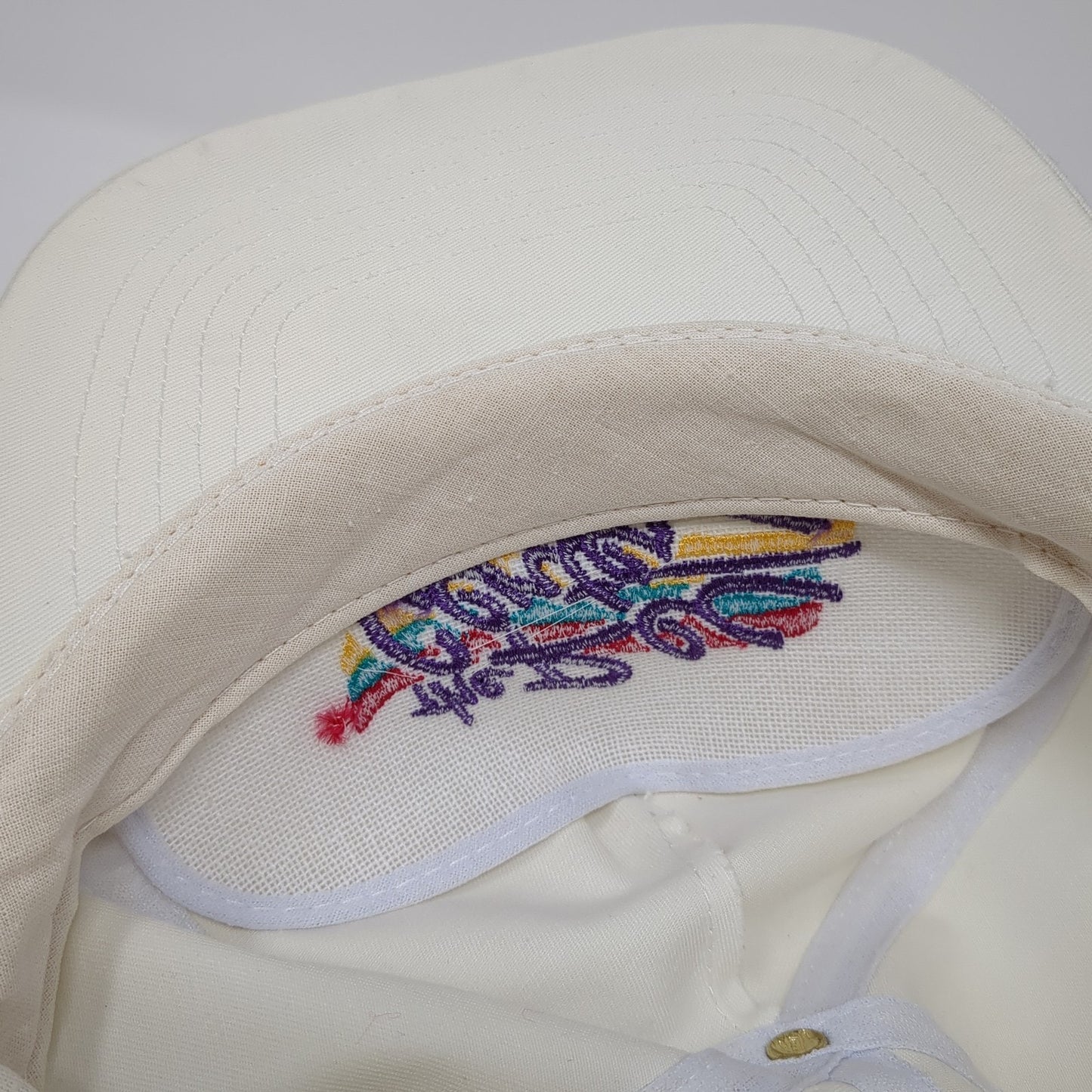 The Rec Center Strapback Rope Hat White One Size Solid Adjustable Otto