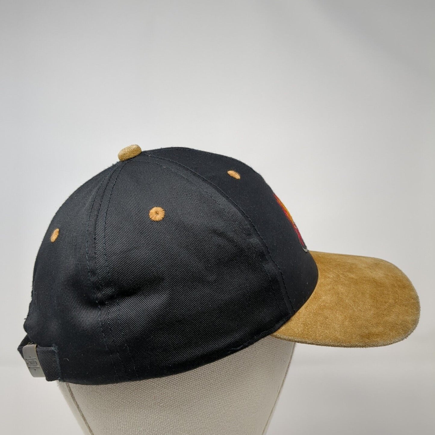 Camp Wilson BBQ Slideback Hat Black One Size Colorblock 6 Panel Nissin