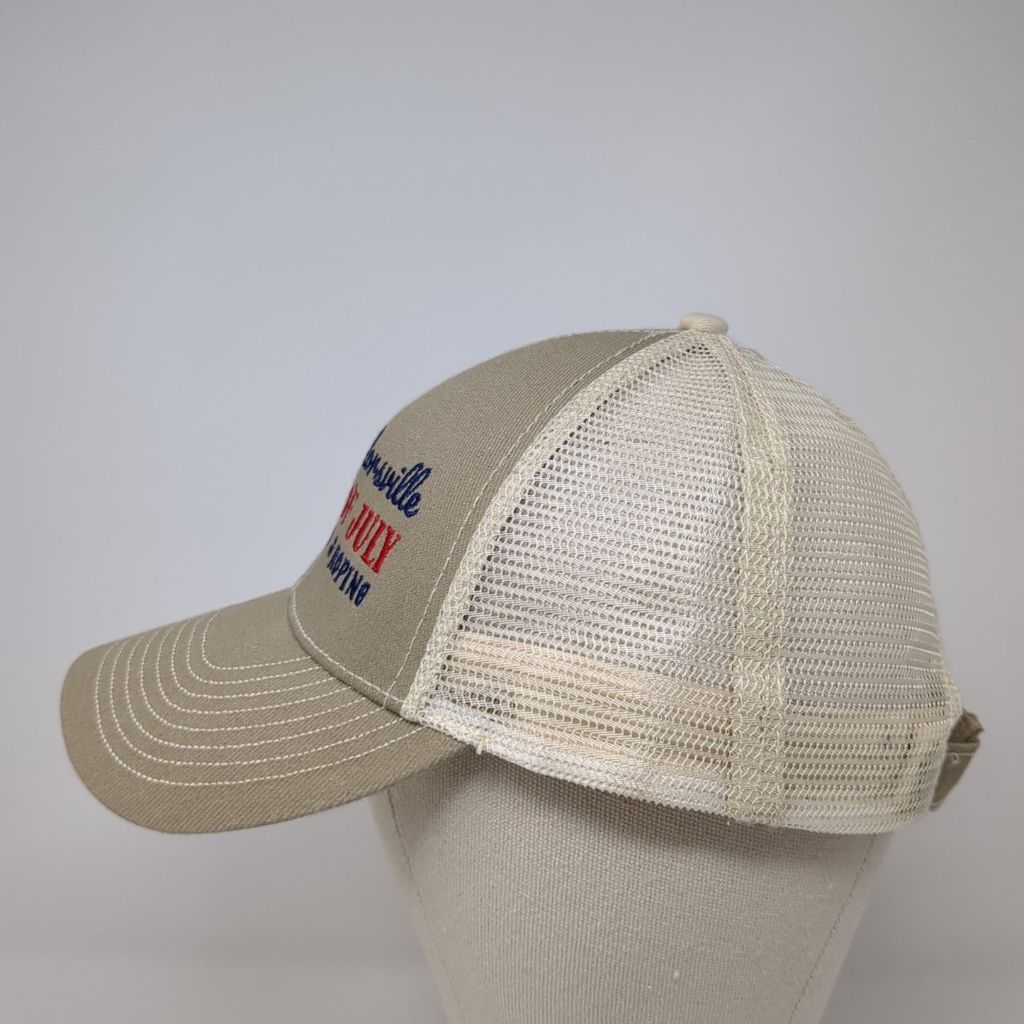 Taylorsville 4th Of July Rodeo & Roping Trucker Hat Brown OS Adjustable Mesh