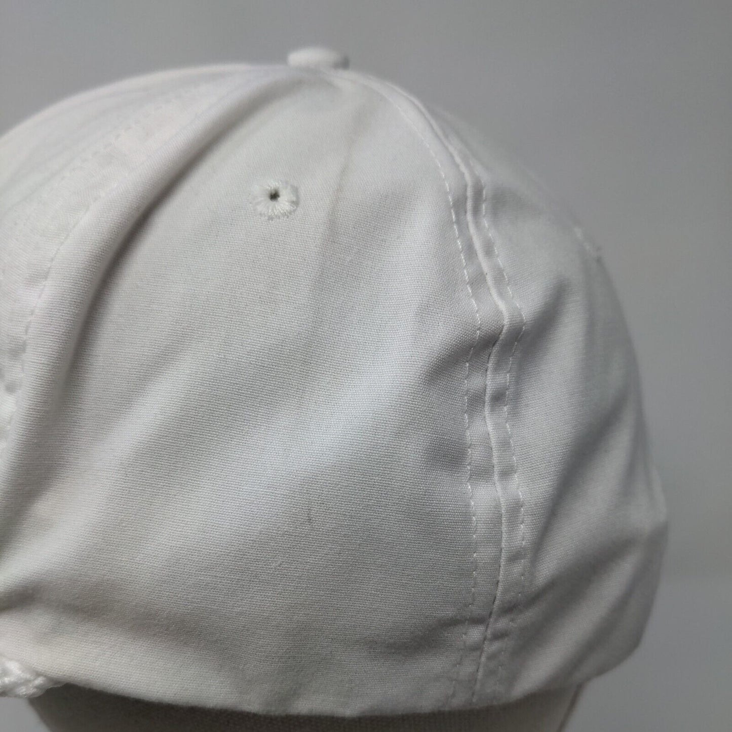 Terra Slideback Rope Hat White OSFA Adjustable Leather Strap Solid