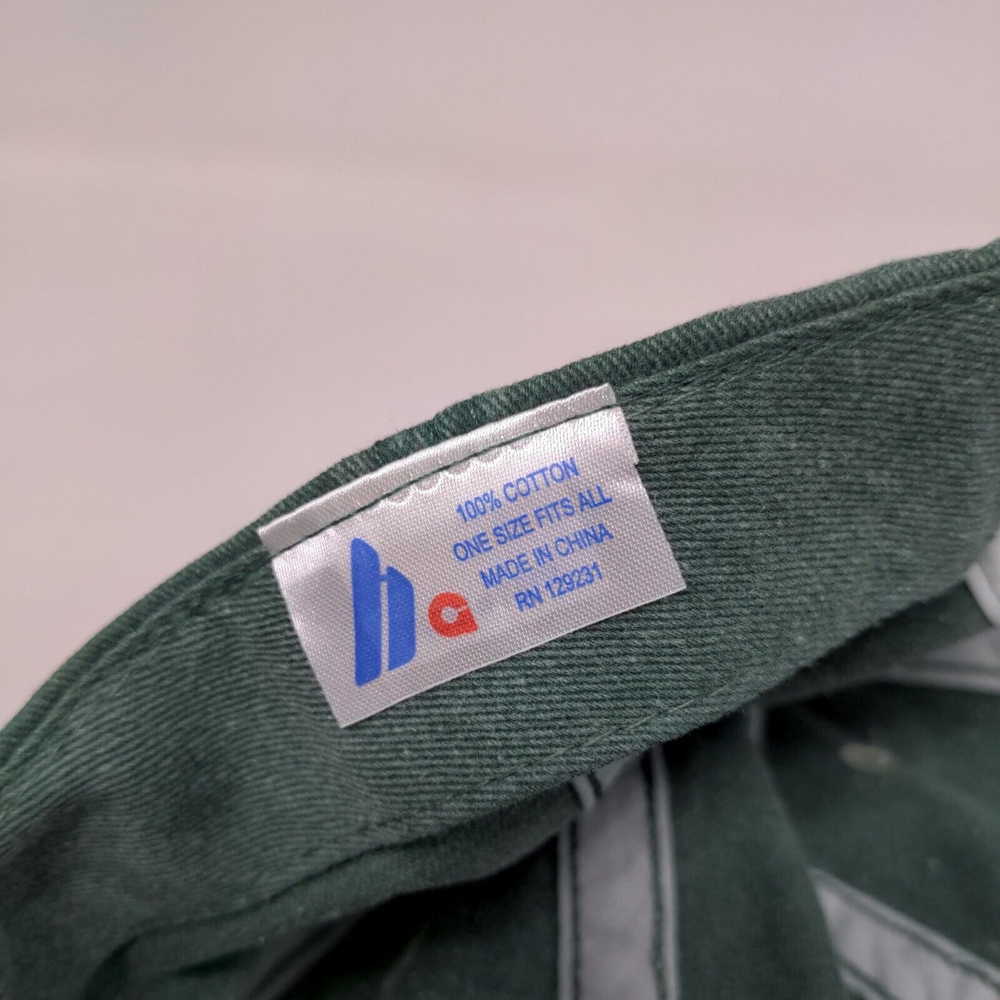 Hollywood Beach Florida Slideback Hat Green OSFA Embroidered Colorblock