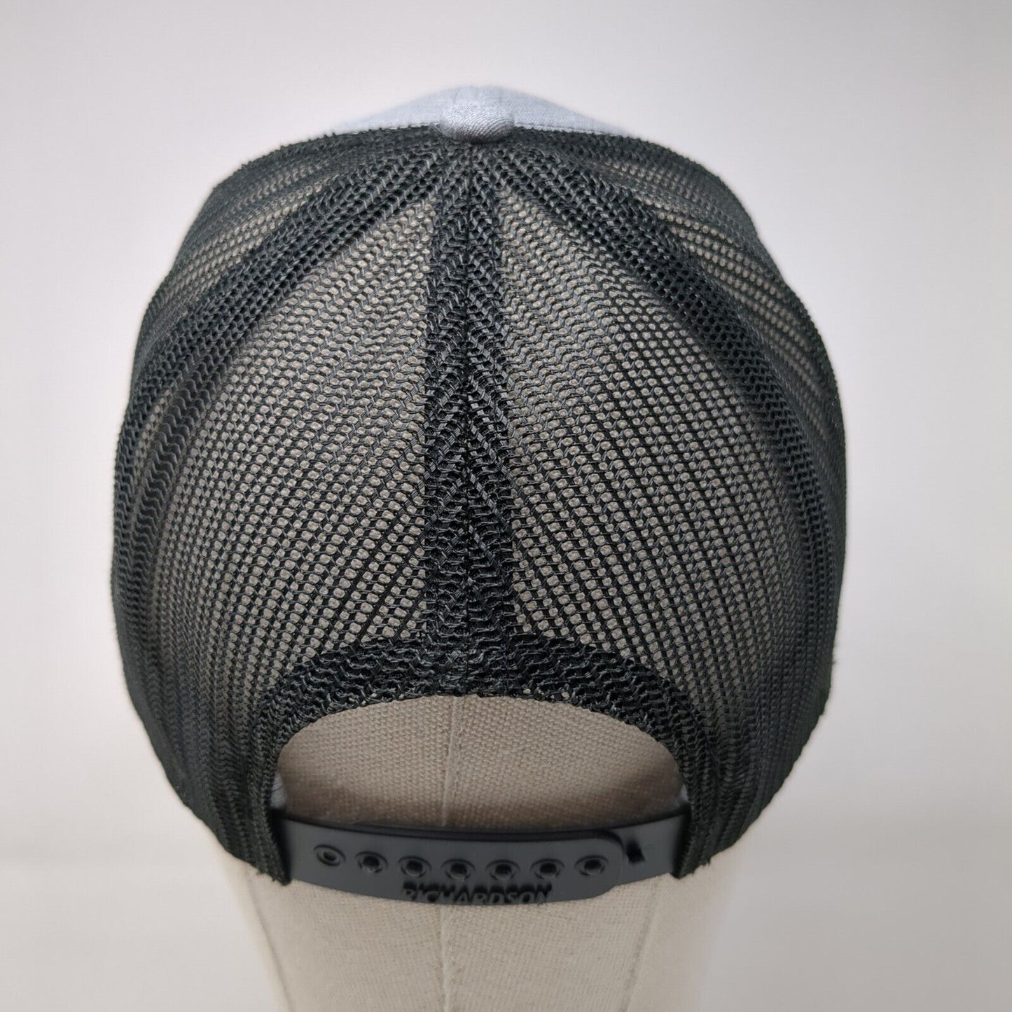 BBSI Snapback 112 Trucker Hat Gray One Size Adjustable Mesh Back Richardson