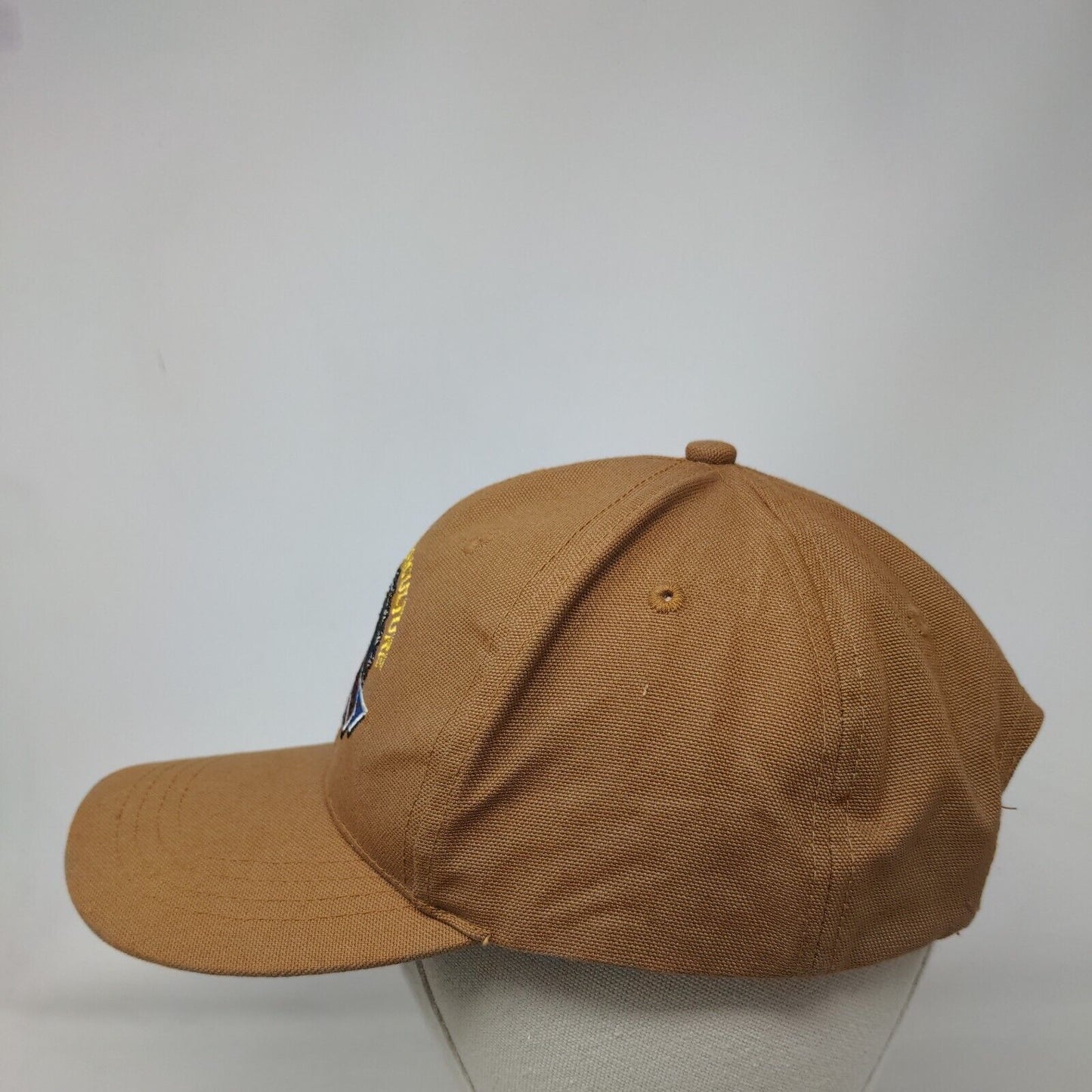 Pride in Agriculture Les Schwab Since 1952 Strapback Hat Brown One Size Cotton