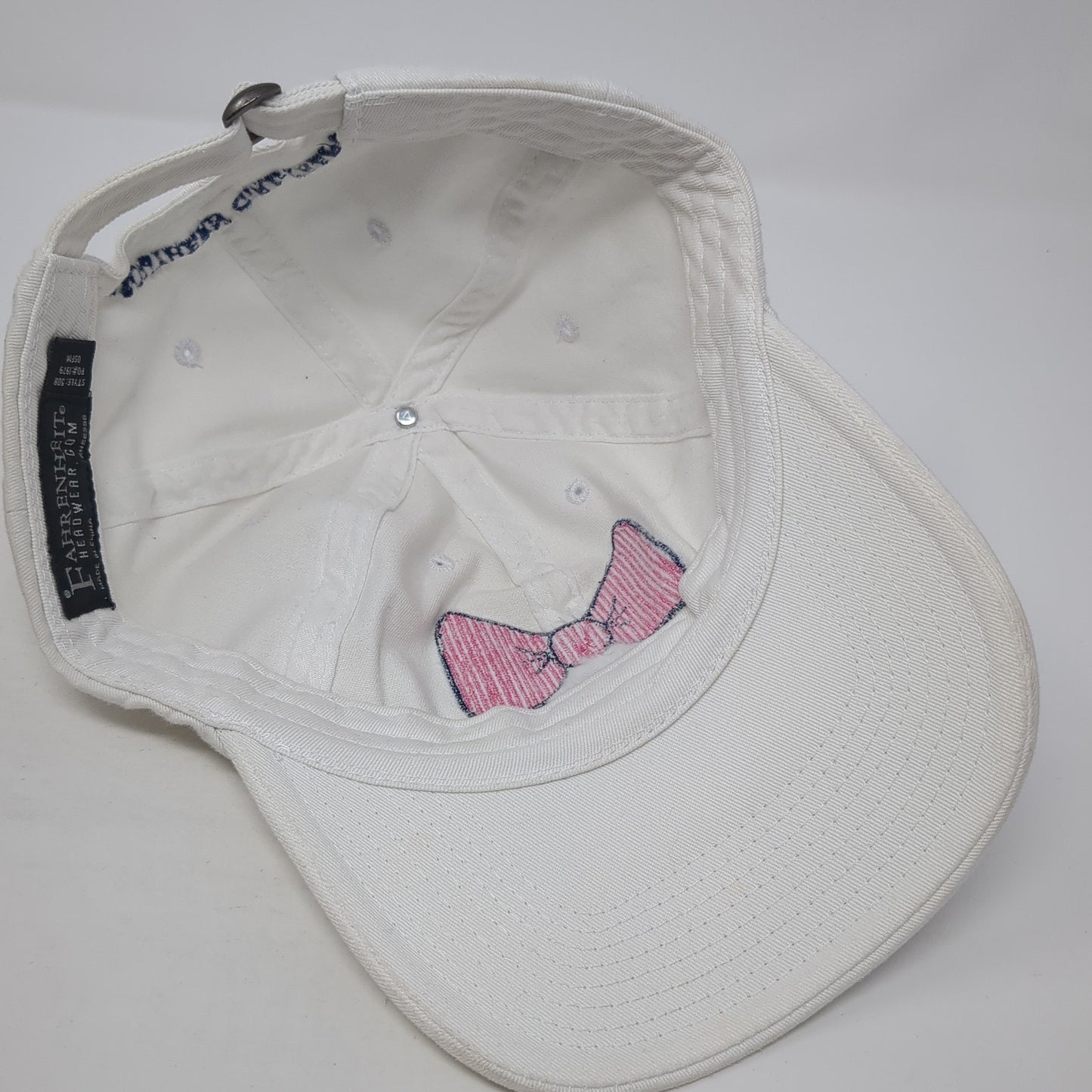 Southern Girl Prep Slideback Baseball Cap White One Size Adjustable Fahrenheit