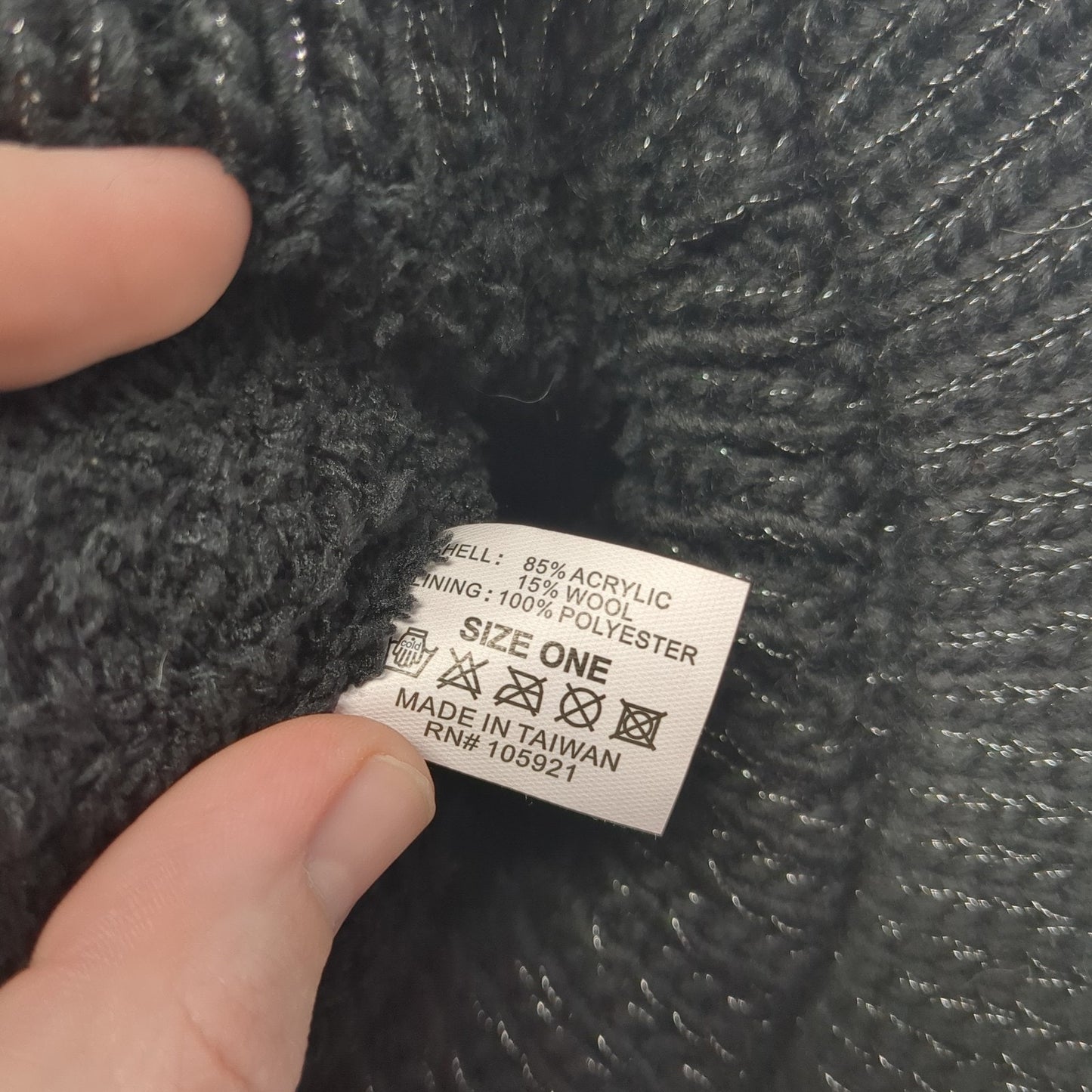 Unbranded Fitted Cadet Army Cap Hat Black One Size Solid Knit Blank