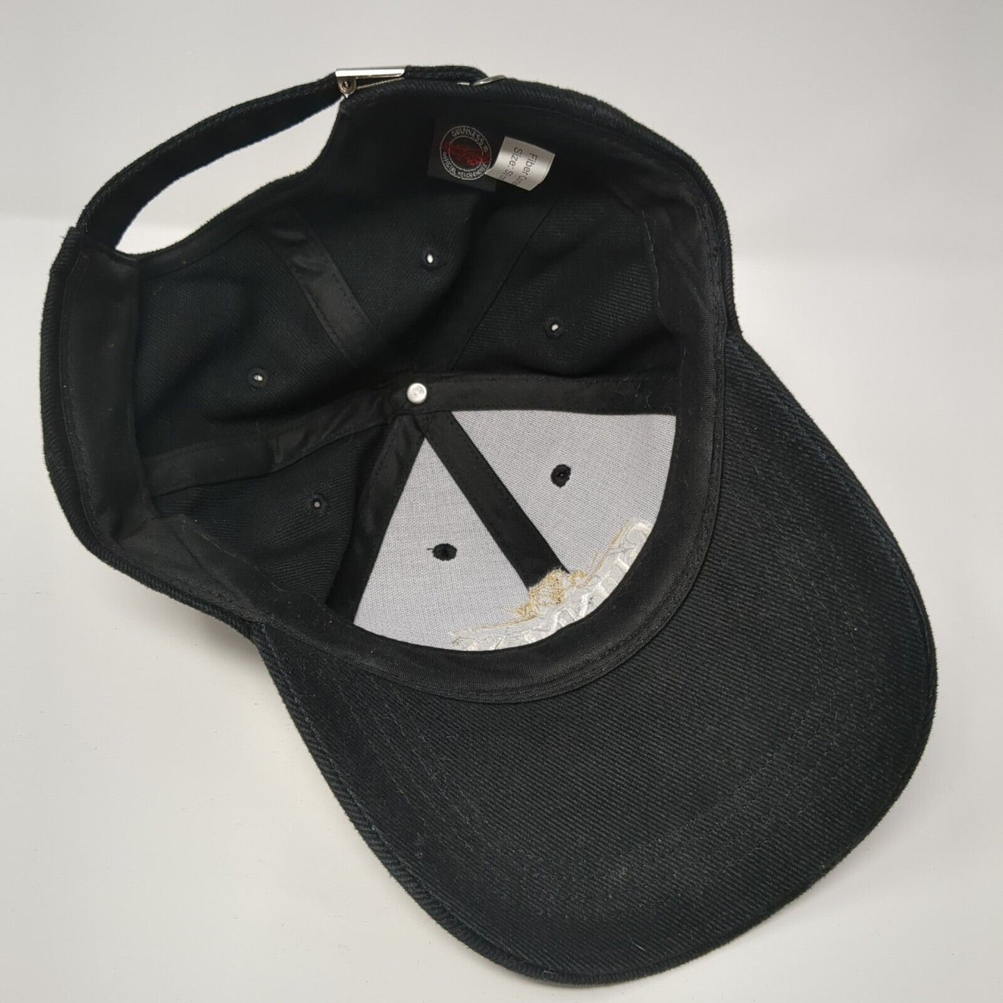 Guinness Dublin Slideback Hat Black 59cm Adjustable Embroidered 6 Panel