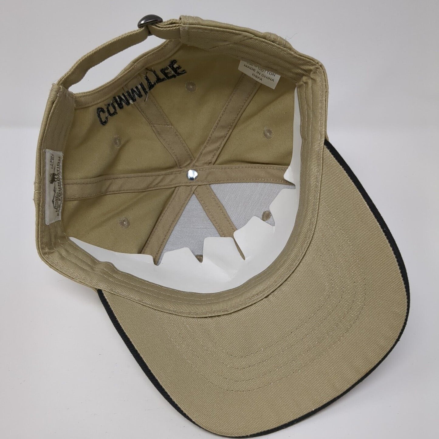 Rocky Mountain Elk Foundation Committee Slideback Hat Tan OS Adjustable Cotton