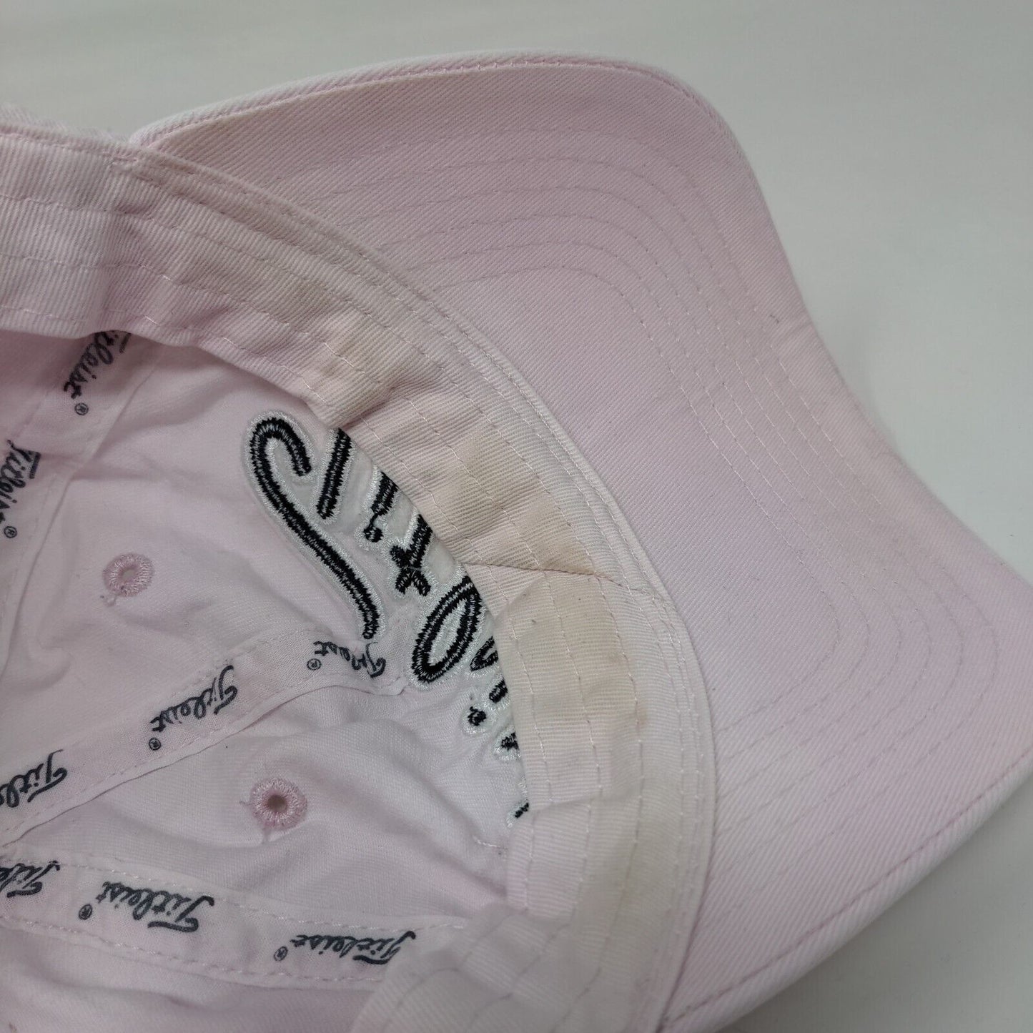 Titleist FJ Slideback Hat Whiteish-Pink One Size Adjustable Embroidered 6 Panel