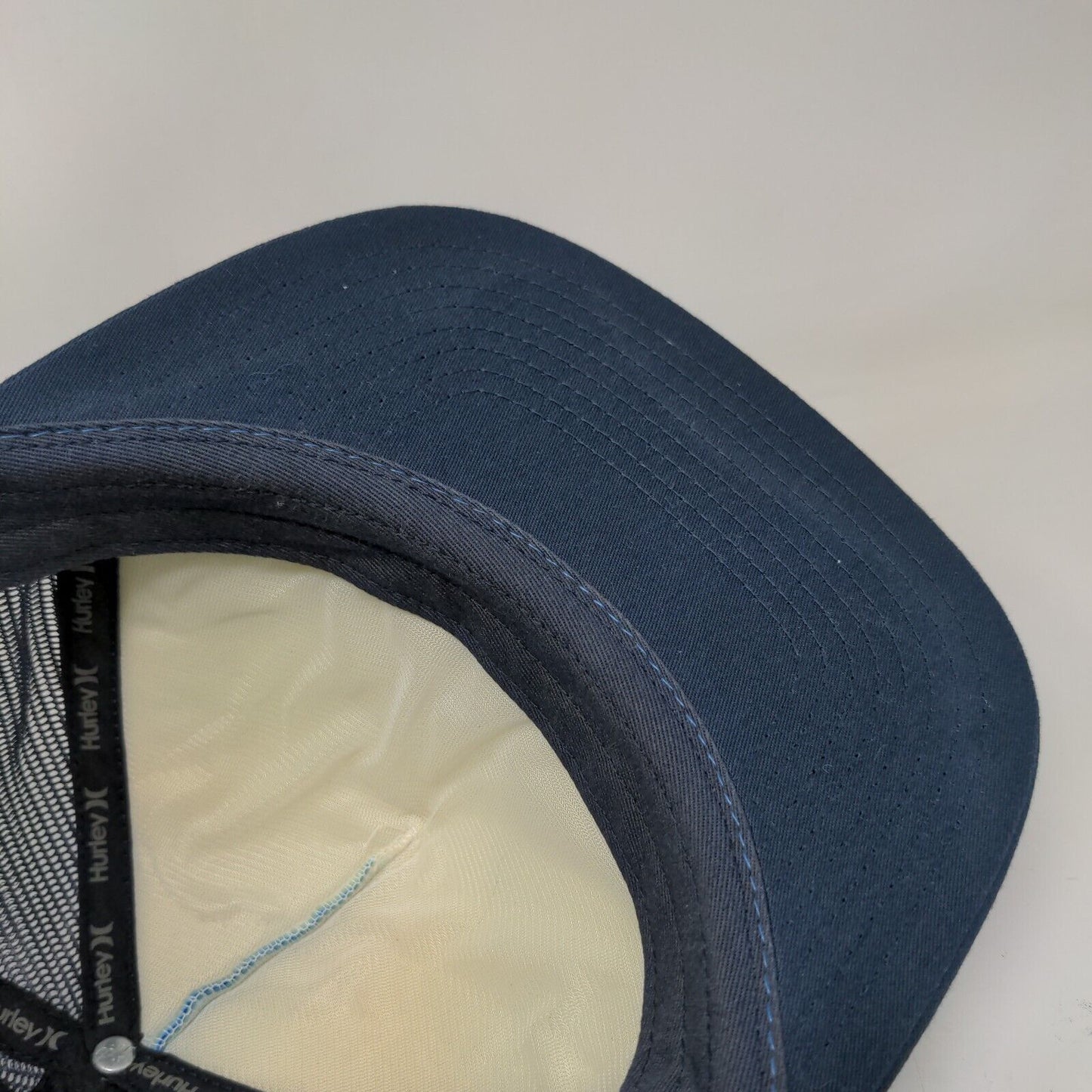 Hurley Snapback Trucker Hat Blue OS Adjustable Mesh Back The Classics Yupoong