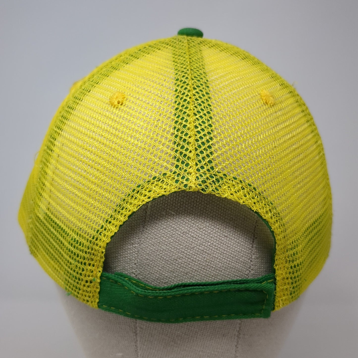 John Deere Logo Mesh Back Trucker Hat Multicolor One Size Adjustable