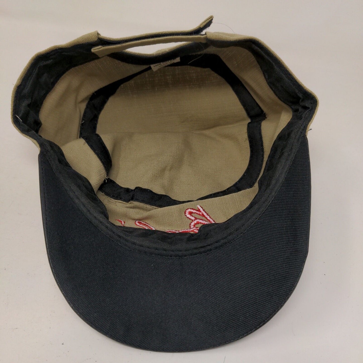 Bali Strapback Cadet Army Cap Hat Tan One Size Embroidered Adjustable