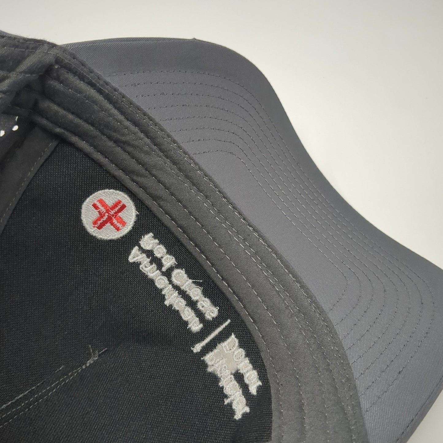 American Red Cross Baseball Cap Gray One Size Adjustable Embroidered 6 Panel