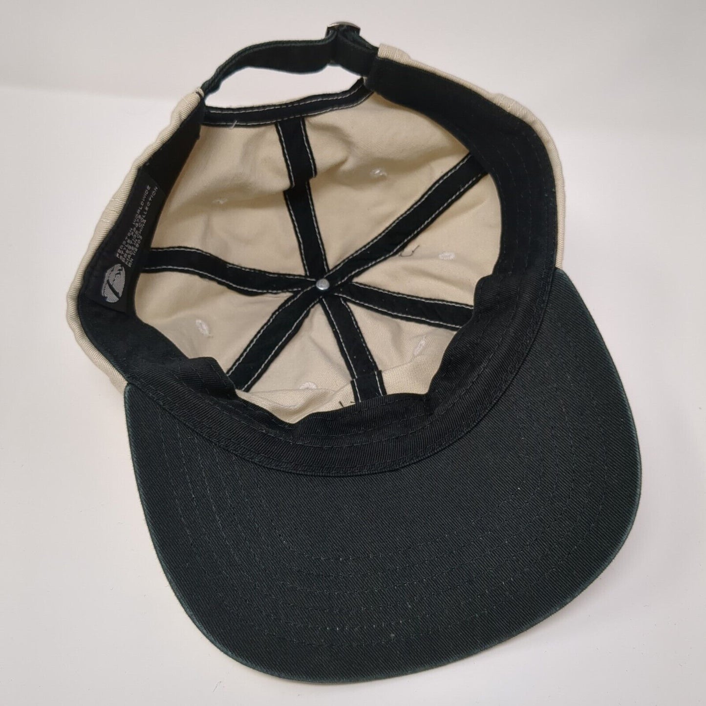 Fersten Worldwide Slideback Hat Tan One Size Adjustable Embroidered