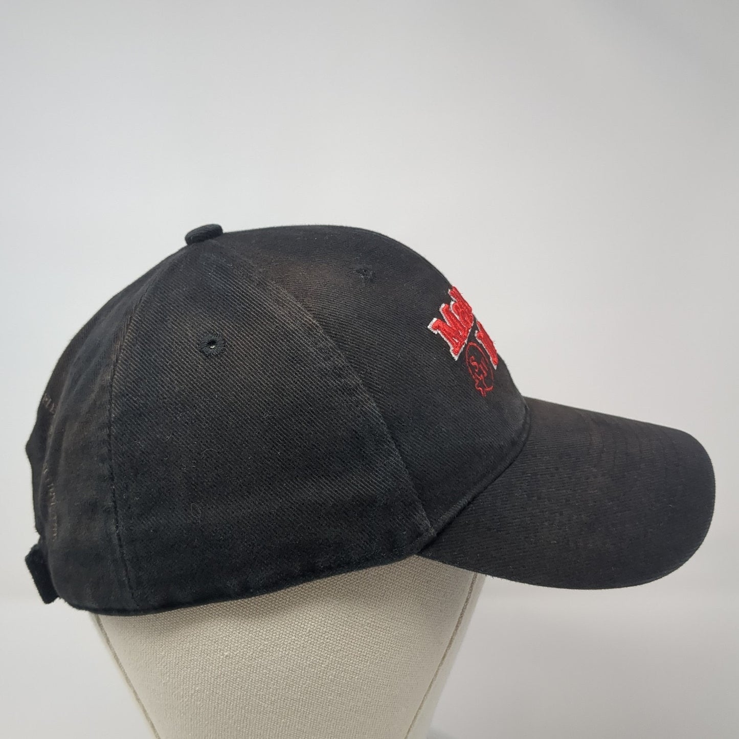 Maker's Mark Strapback Baseball Cap Black One Size Adjustable Embroidered Gear