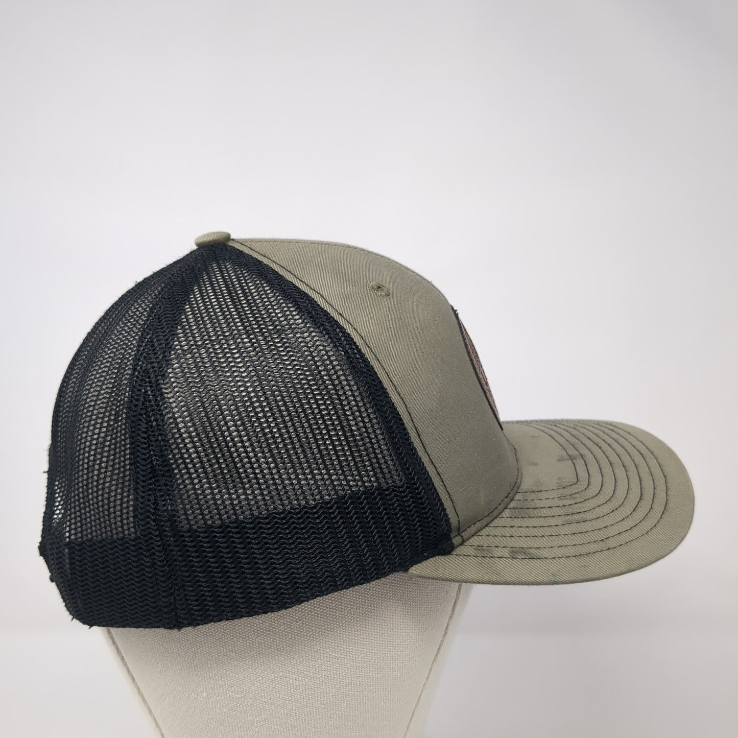 Legacy Snapback Trucker Hat Brown One Size Adjustable Mesh Back Richardson