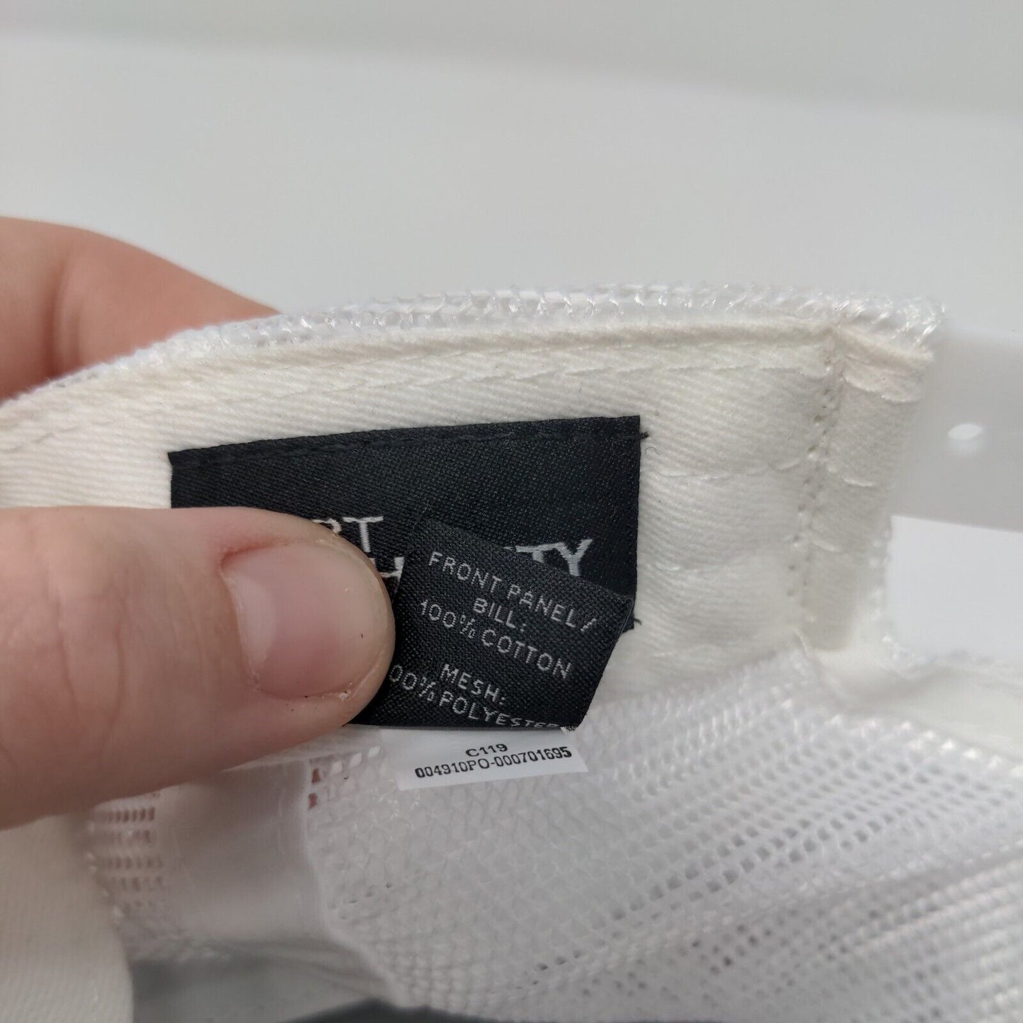 Peppershock Media Snapback Trucker Hat Gray OS Mesh Back Port Authority Cotton