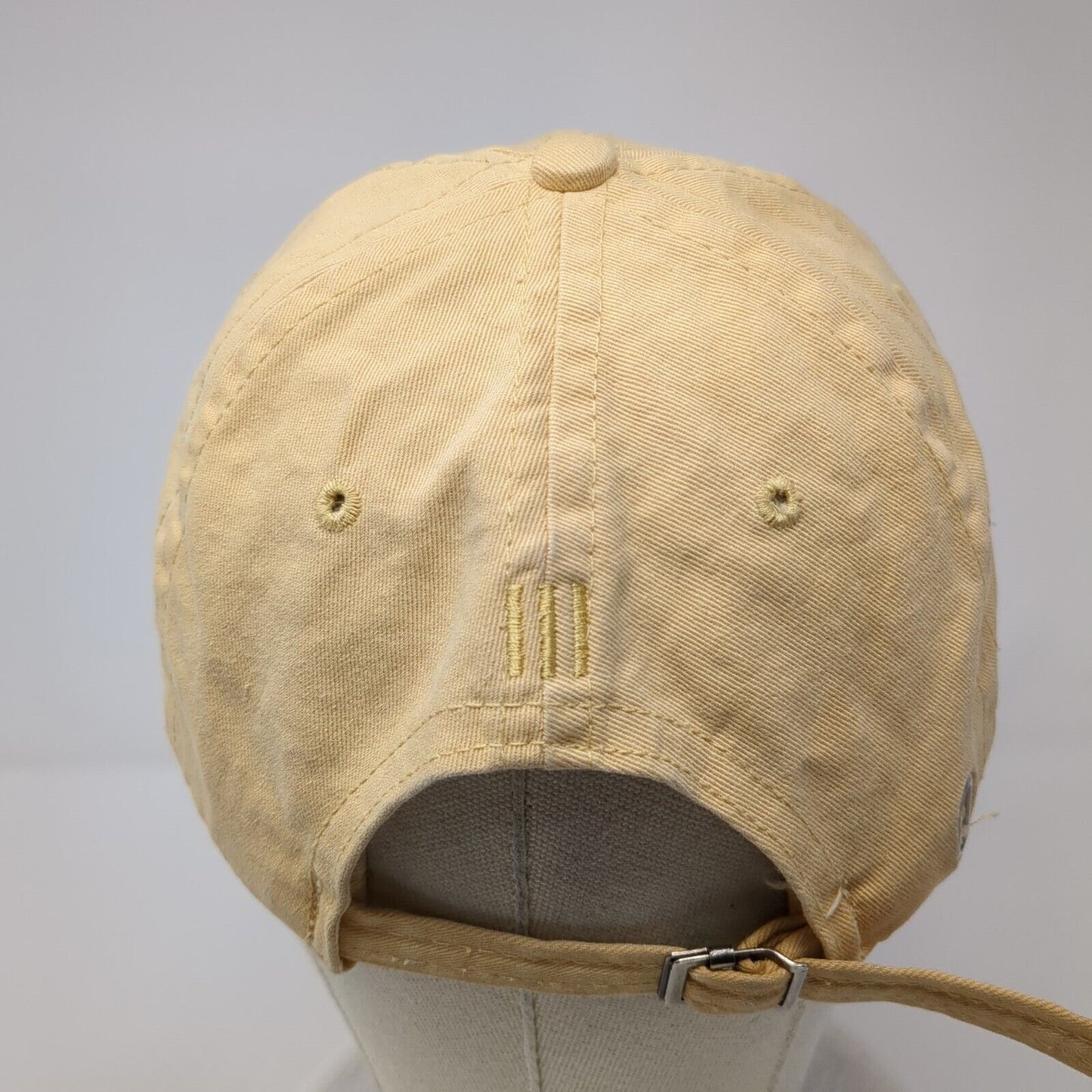 Adidas 3 Stripes Slideback Hat Tan One Size Adjustable Embroidered
