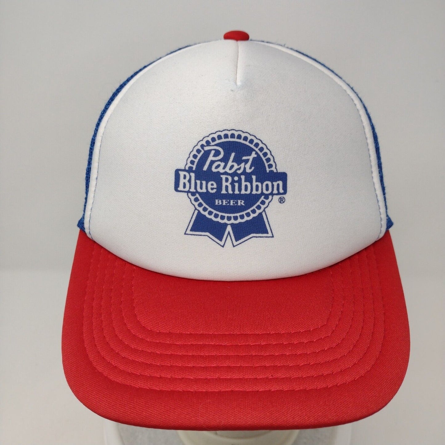 Pabst Blue Ribbon Beer Snapback Hat Multicolor OSFA Mesh Back 6 Panel