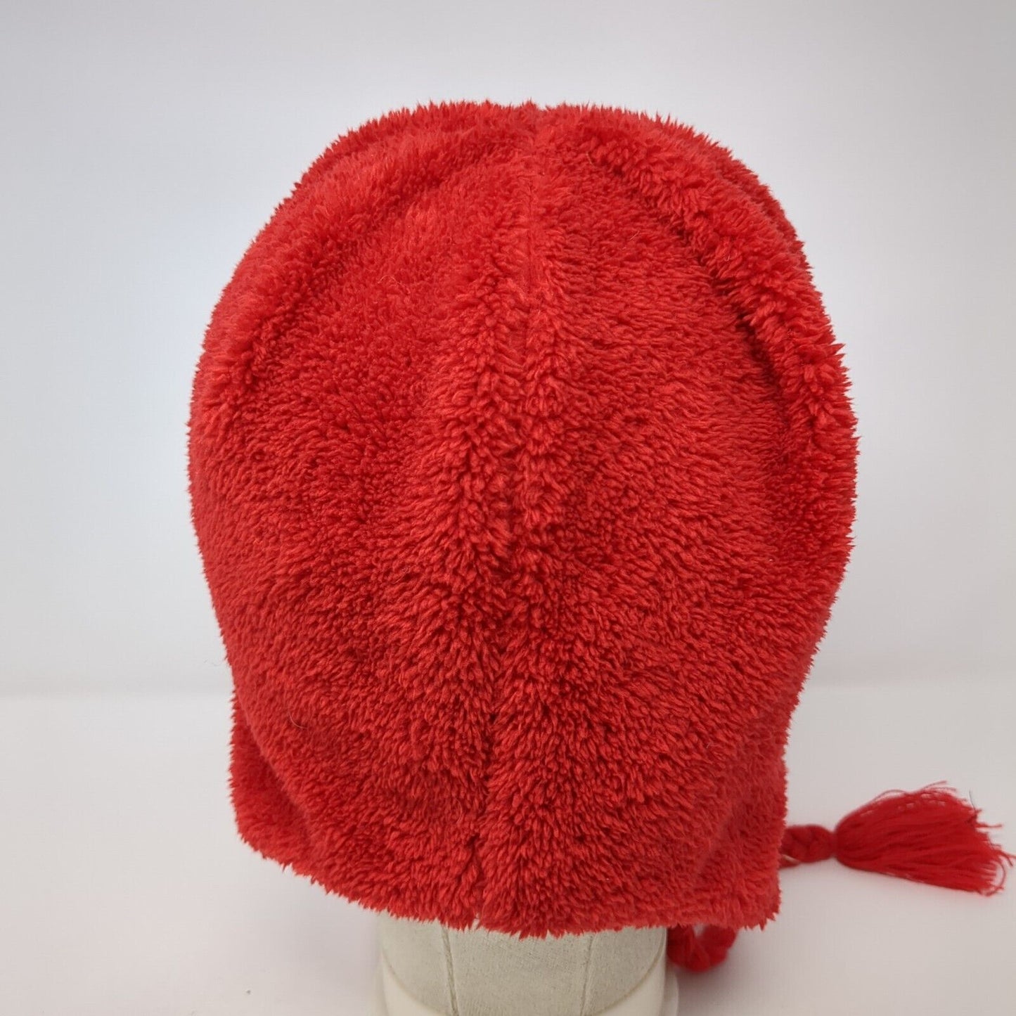 Angry Birds Fleece Beanie Hat Red One Size Lined Braided Embroidered