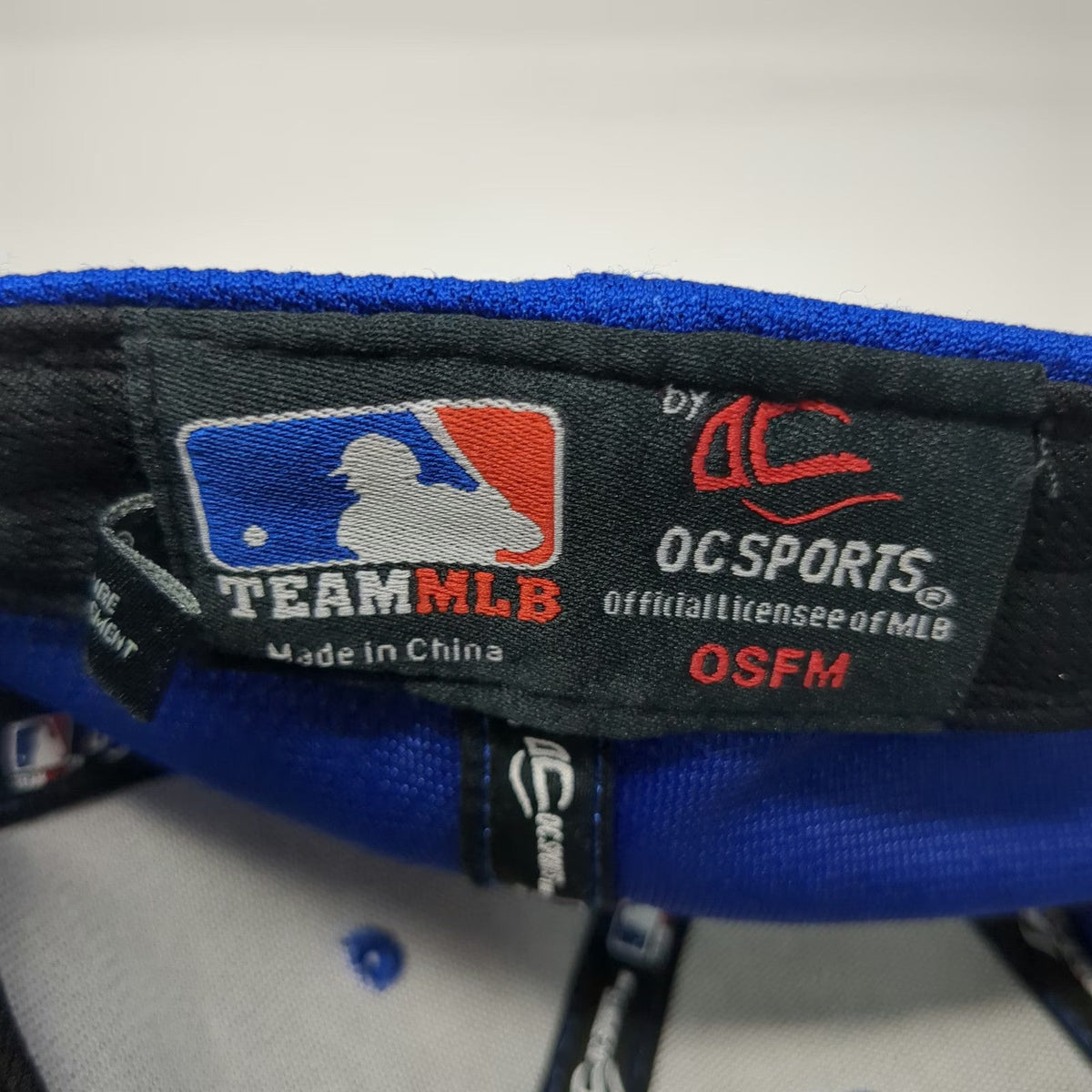 New York Mets MLB OC Sports Blue One Size Baseball Cap Strapback Textured Hat
