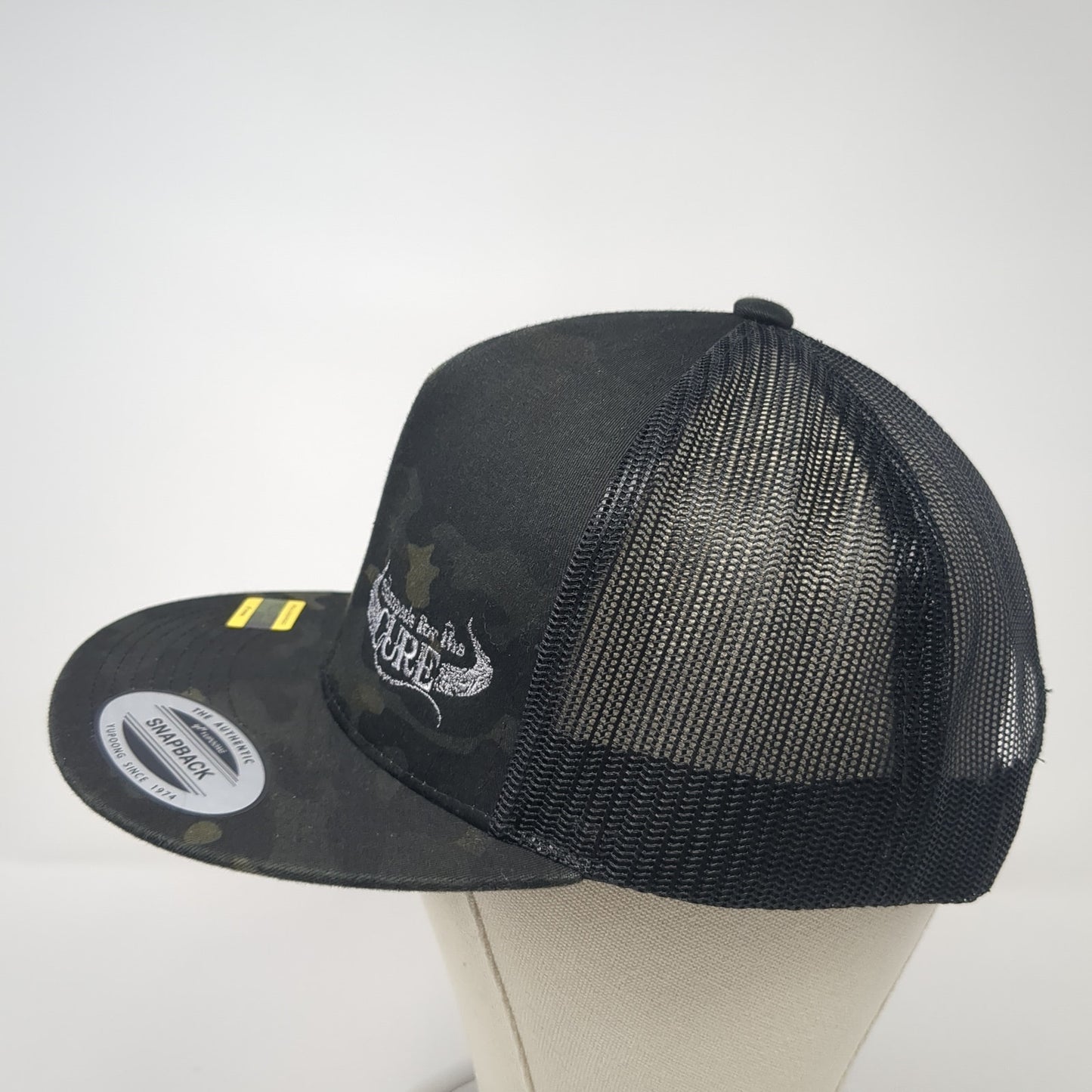 Stampede For The Cure Snapback Trucker Hat Multicolor OS Mesh Back Yupoong