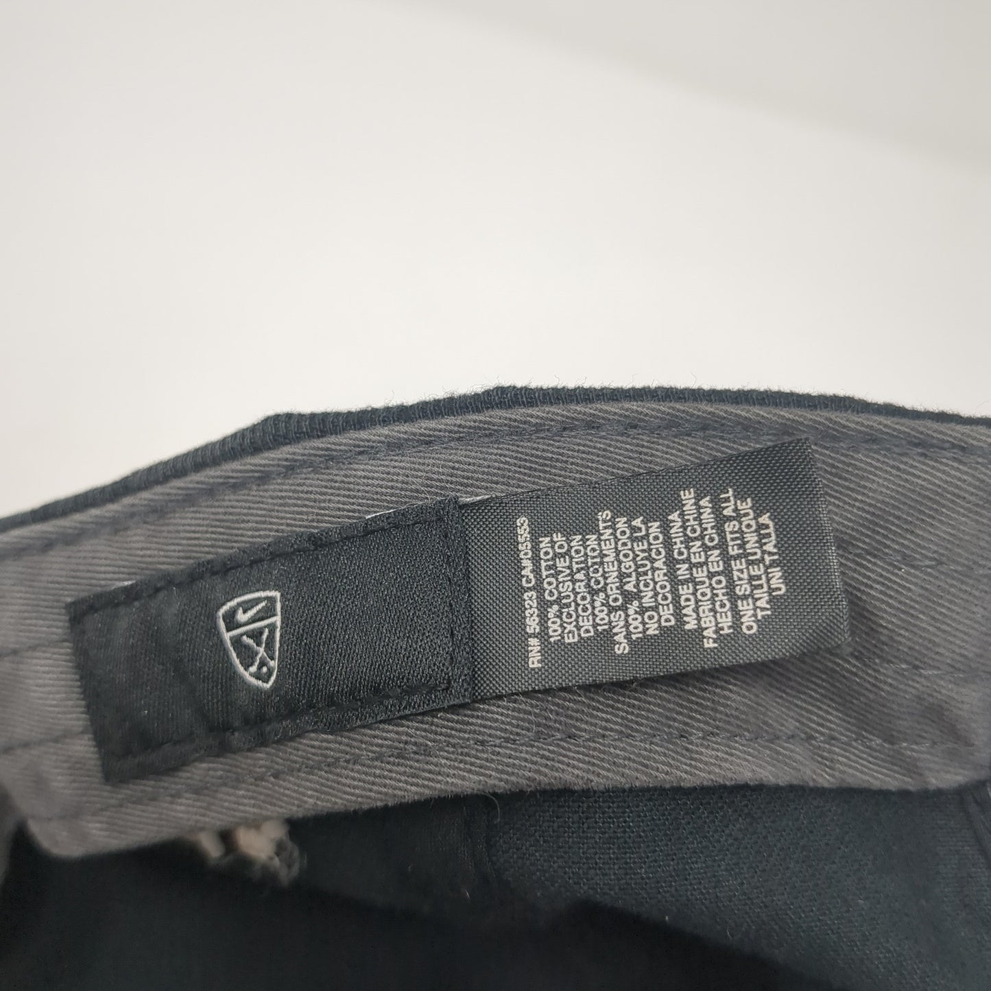 Nike Golf Strapback Hat Black One Size Adjustable Embroidered Swoosh