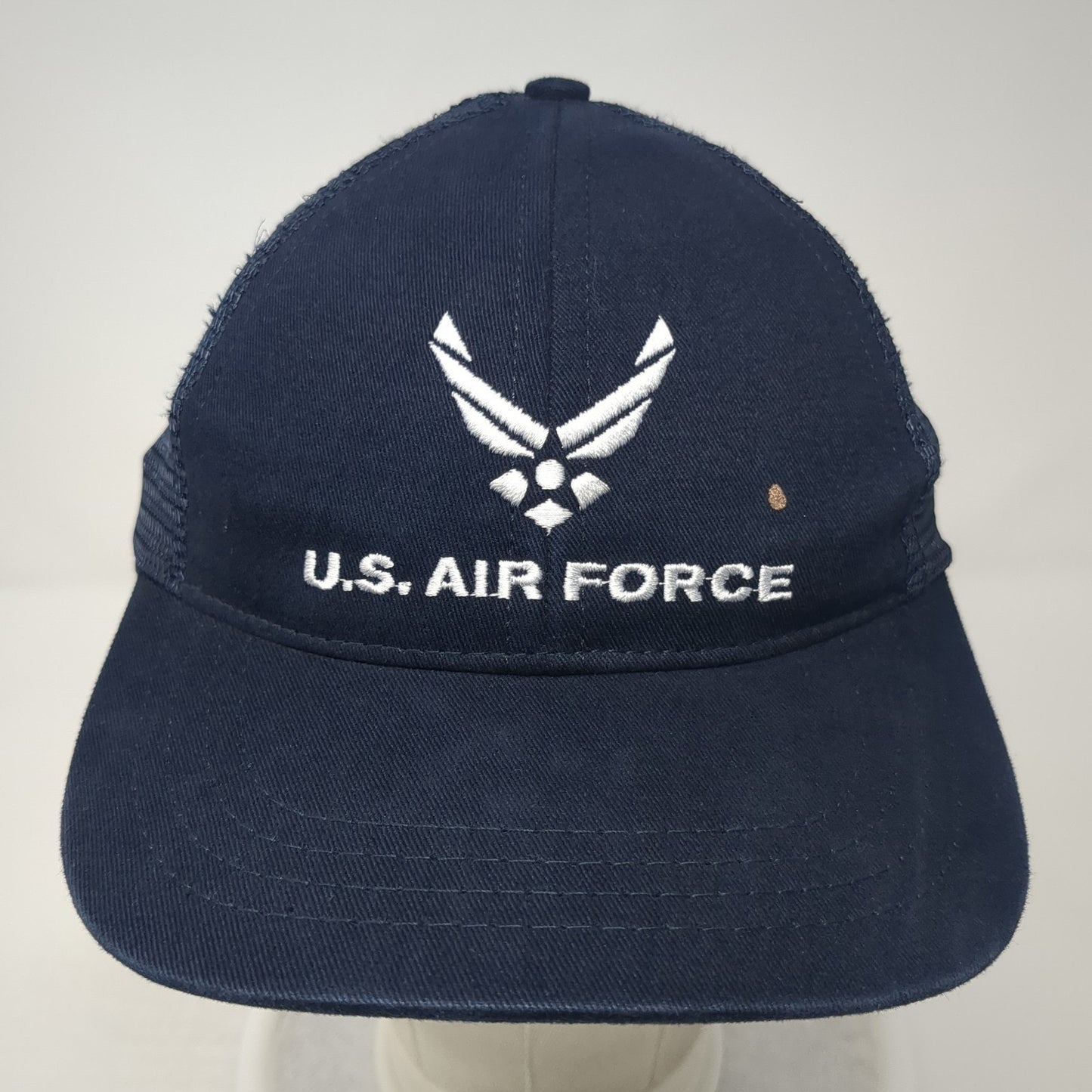 U.S. Air Force Strapback Mesh Back Trucker Hat Blue One Size Adjustable