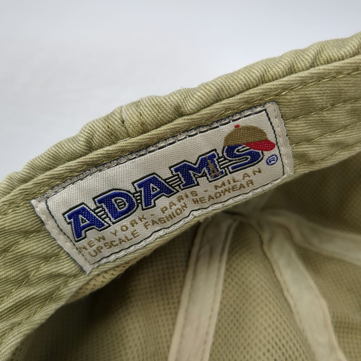 Adams Baseball Cap Beige One Size NH Audubon Volunteer Loon Bird Strapback Hat