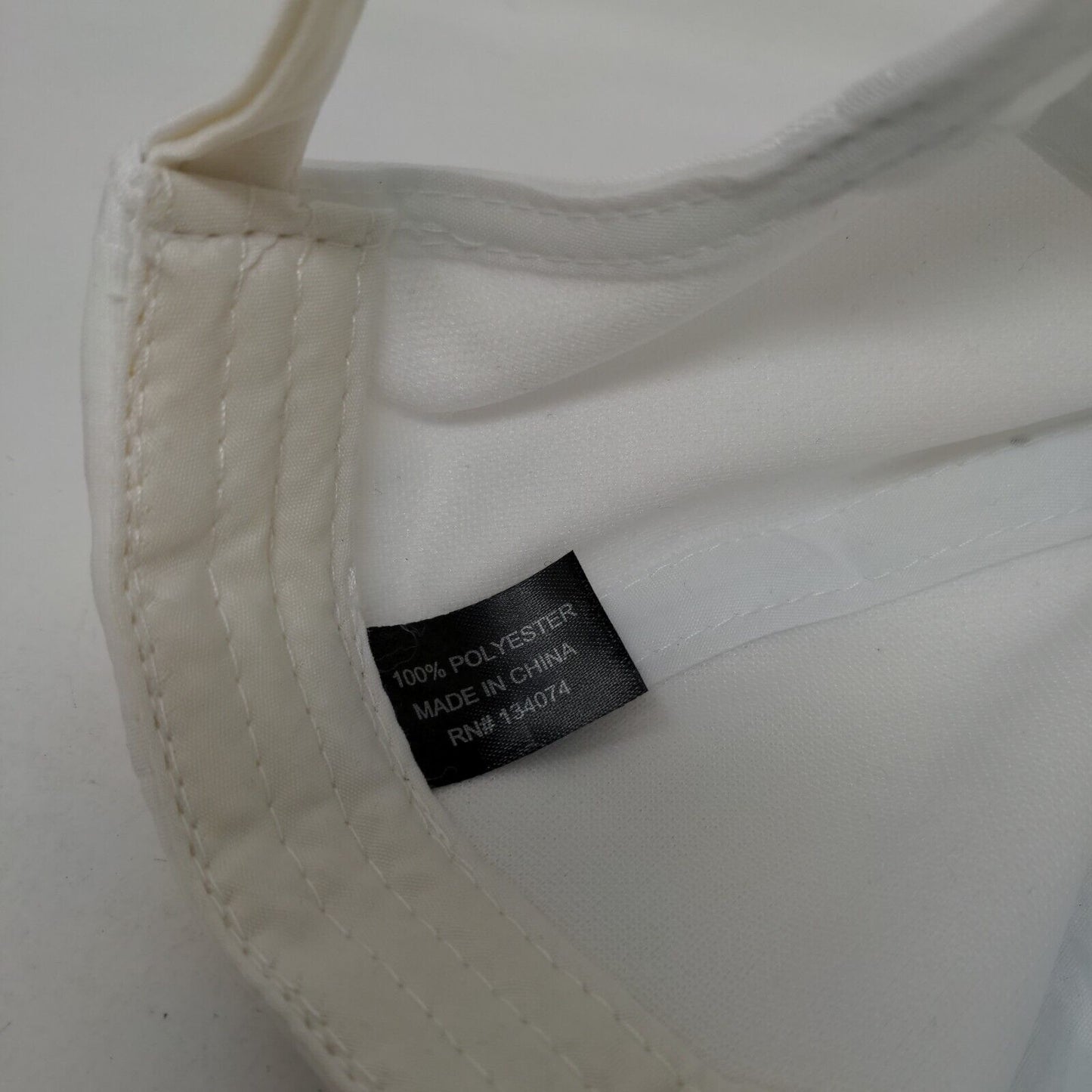 Unbranded Slideback Hat White One Size Adjustable Solid 6 Panel Blank