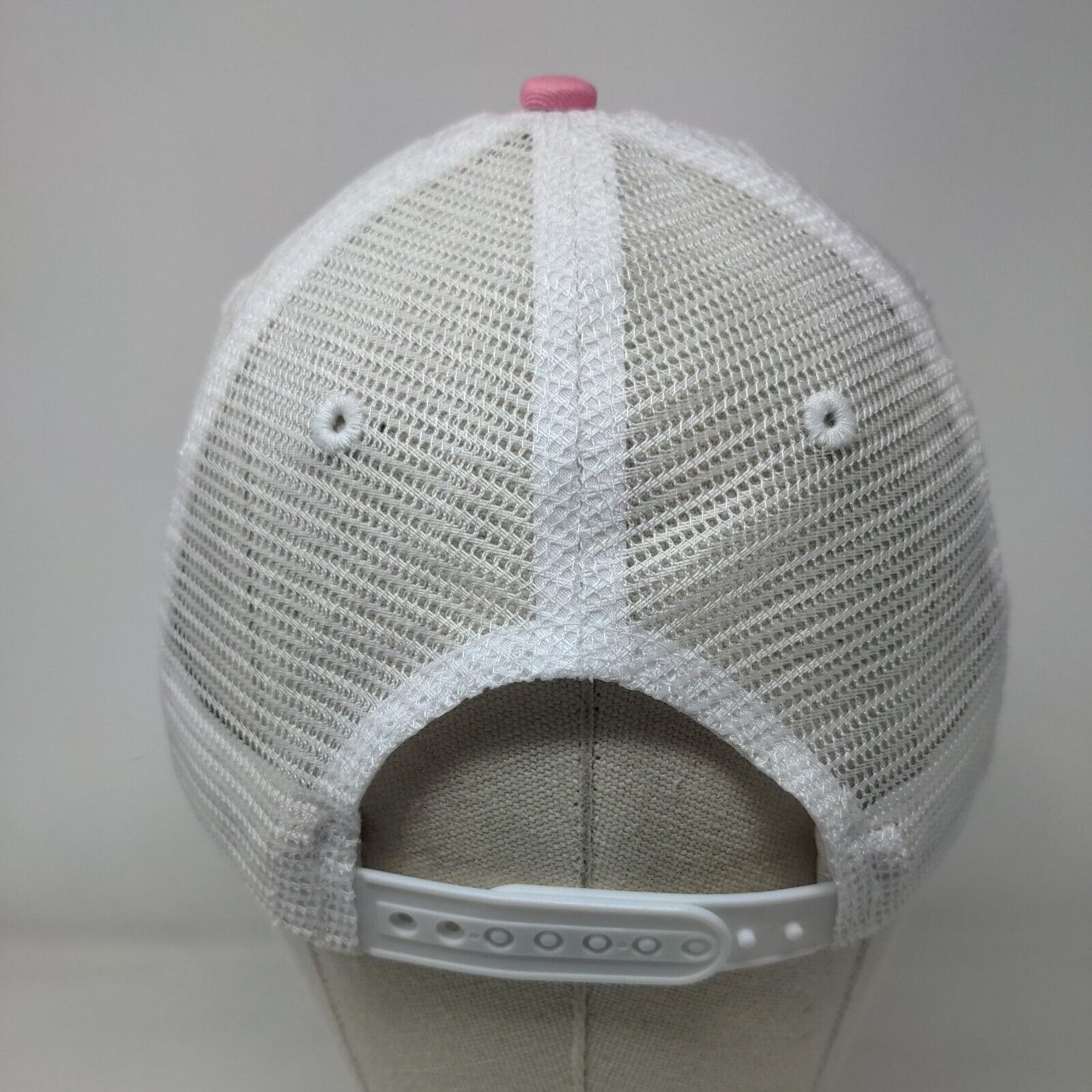 Beaufort Belle Snapback Trucker Hat Pink One Size Adjustable Mesh Back Adams