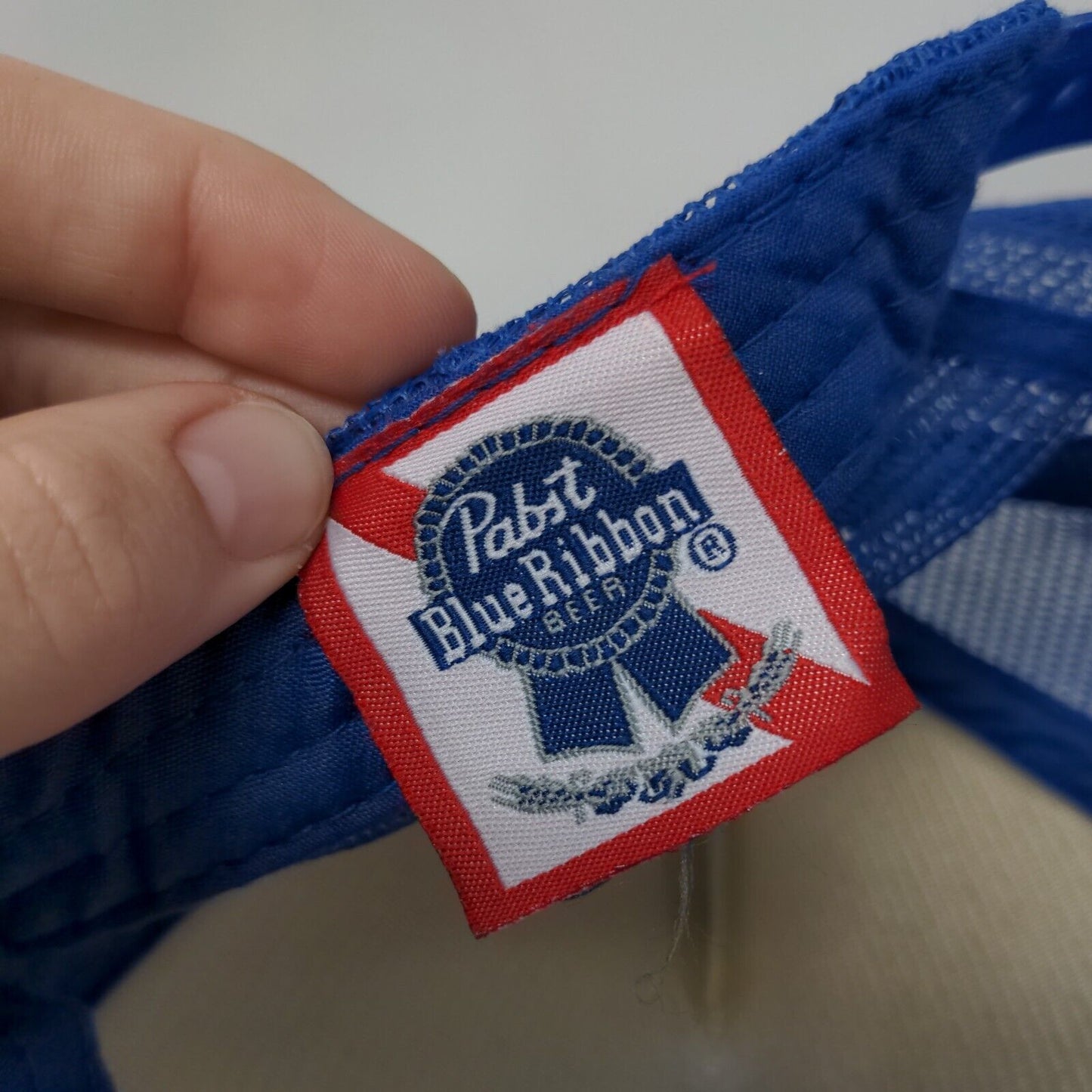 Pabst Blue Ribbon Snapback Mesh Back Trucker Hat Multi One Size Colorblock